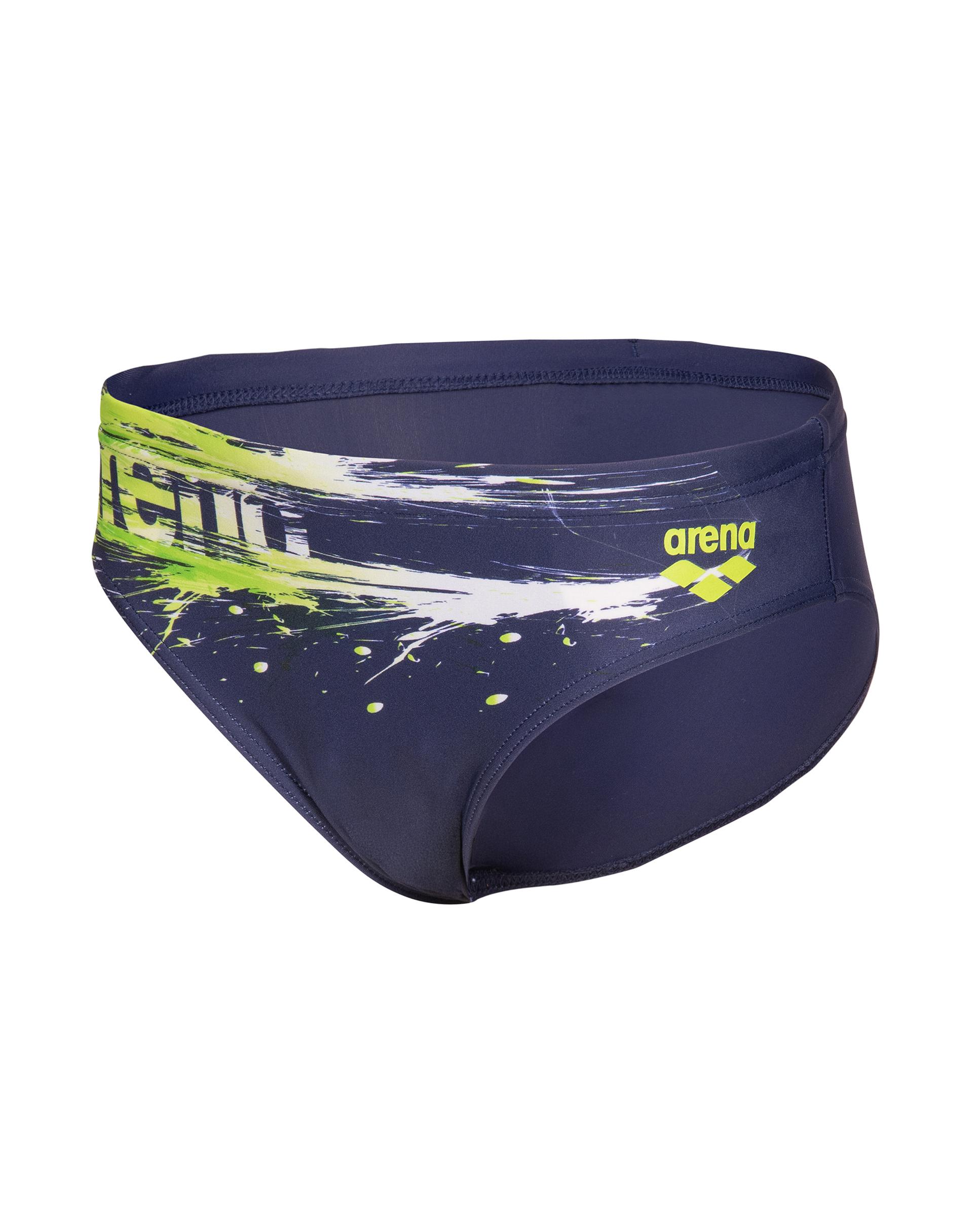 Bañador de niños slip arena Feel Paint - Morado / Verde claro Morado / Verde claro-2