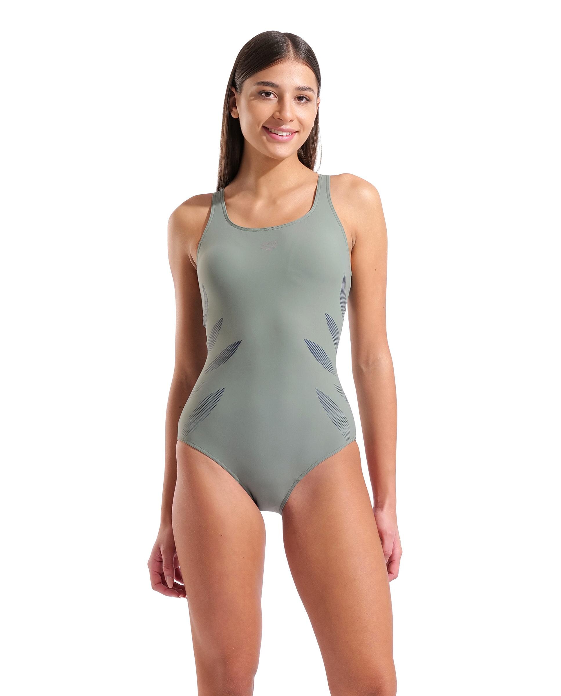 Imagen 0 de Bañador de mujer Shapewear arena Milena copa B Verde pardo