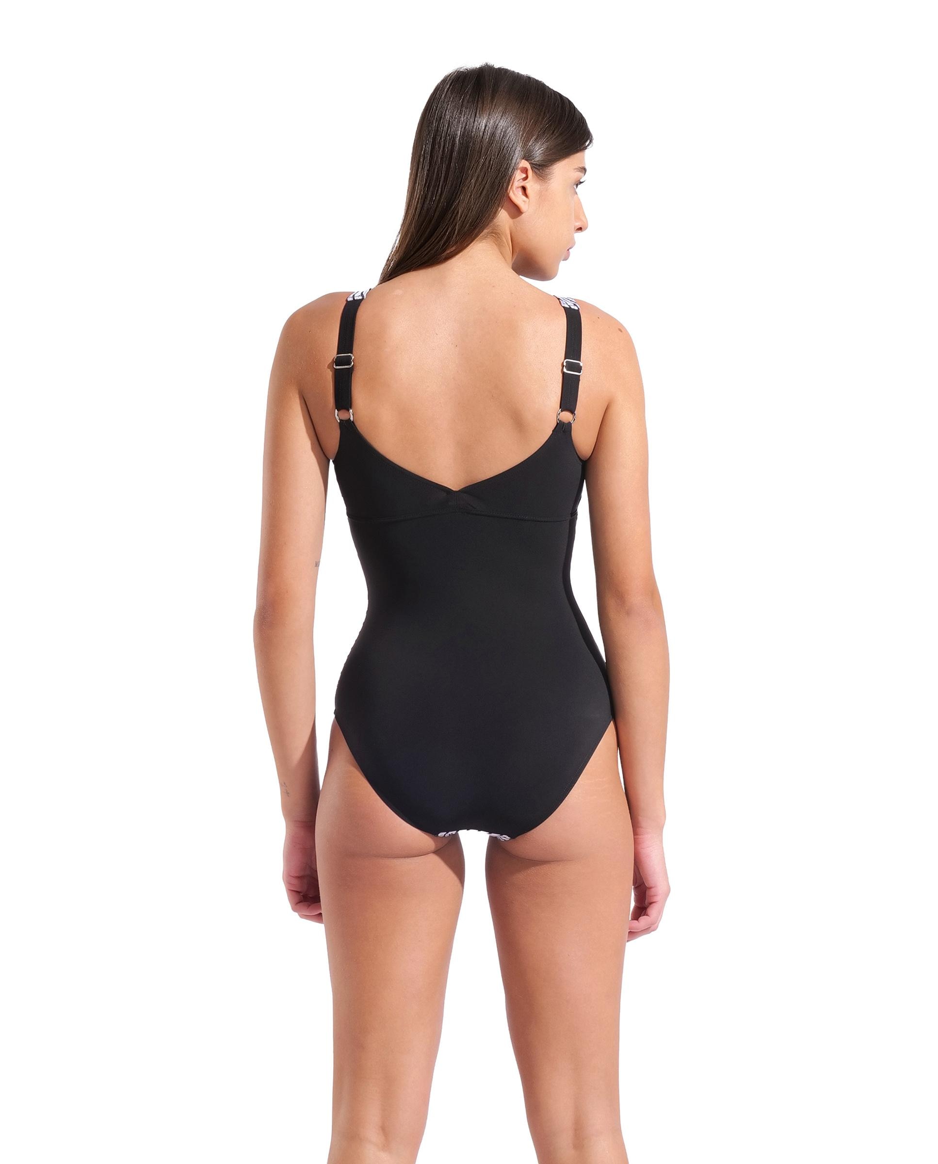Bañador de mujer de mujer arena Shapewear Ada espalda Wing - Blanco / Negro Blanco / Negro-2