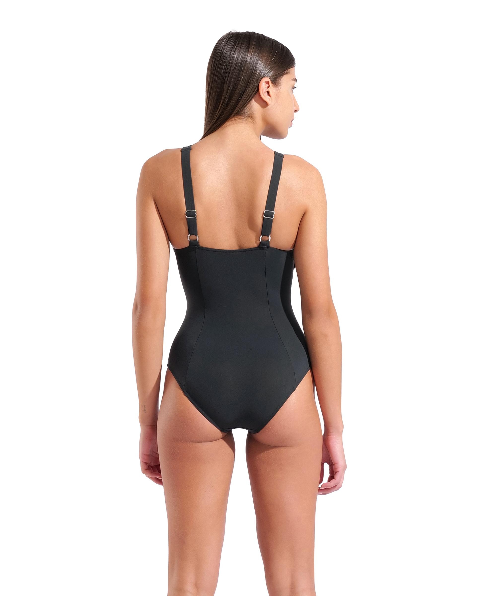 Bañador de mujer arena Shapewear Giulia - Negro Negro-2