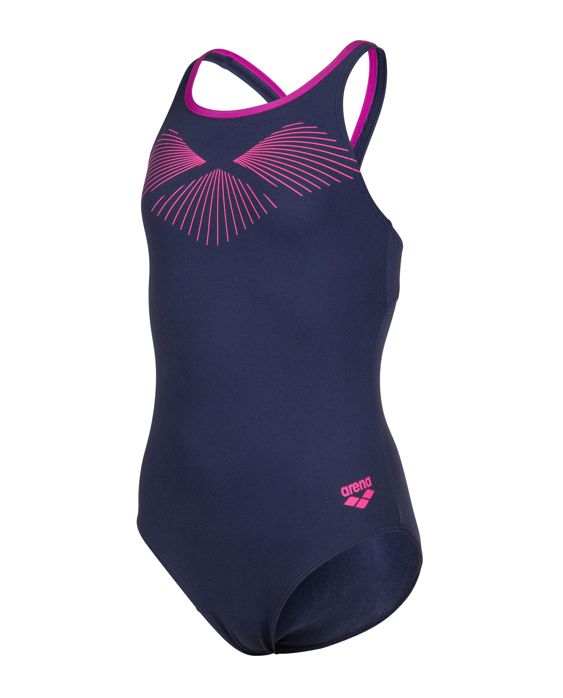 Bañador de niños arena Performance con espalda Swim Pro Bay - Morado Morado-2