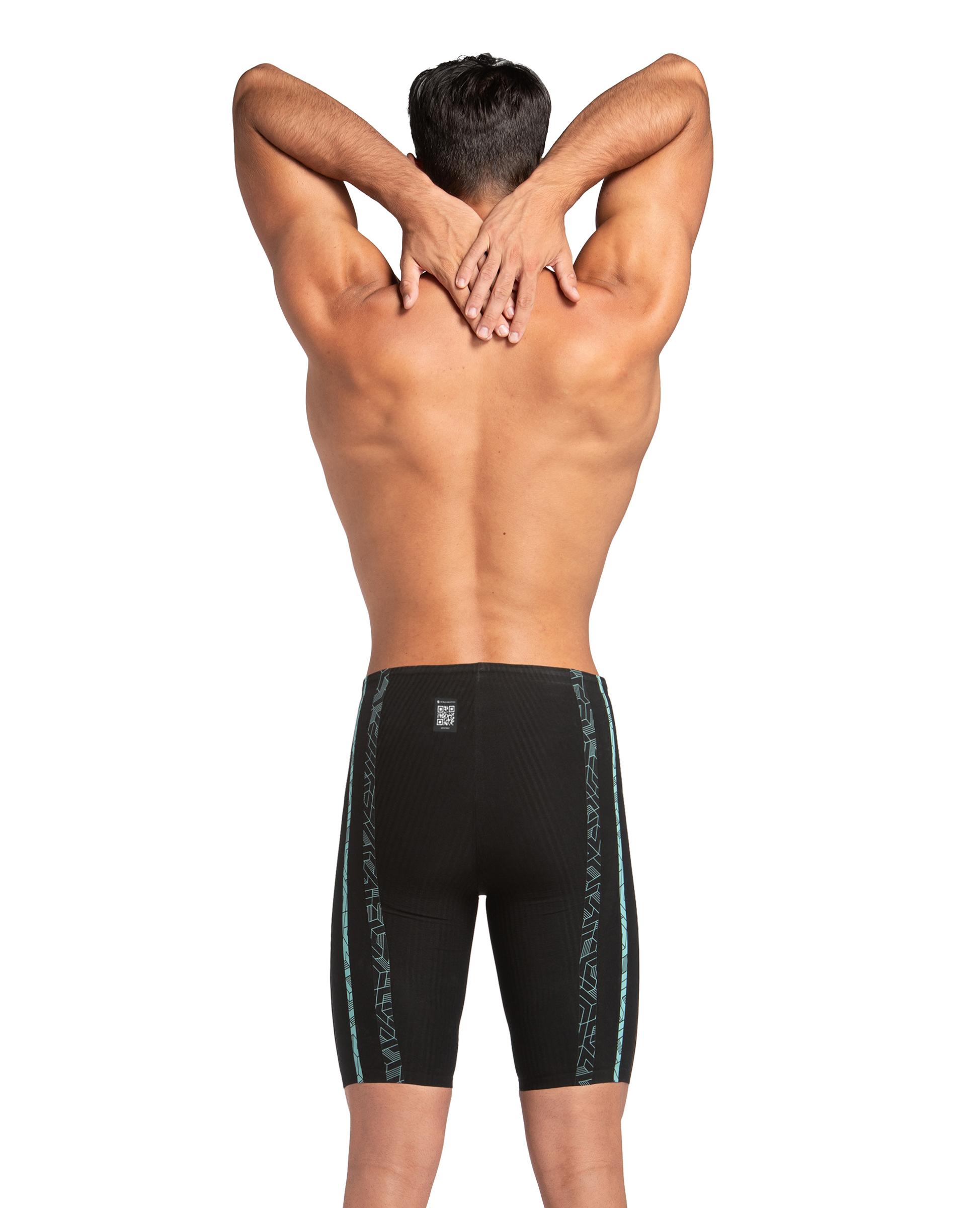 Bañador de hombre jammer arena Powerskin Primo con cintura alta - Negro Negro-5