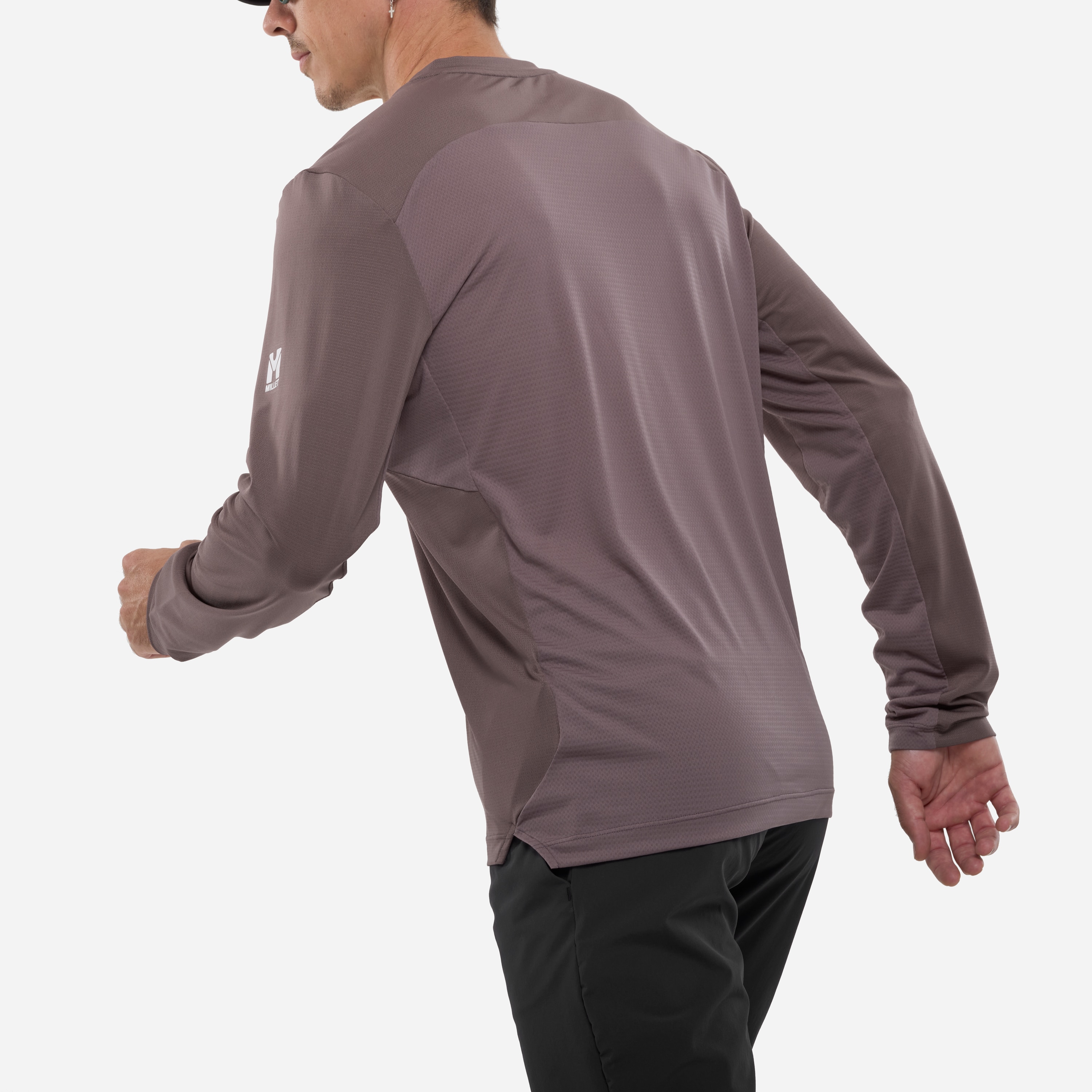 Camiseta de Hombre INTENSE TS LS M Millet - Marrón Marrón-4