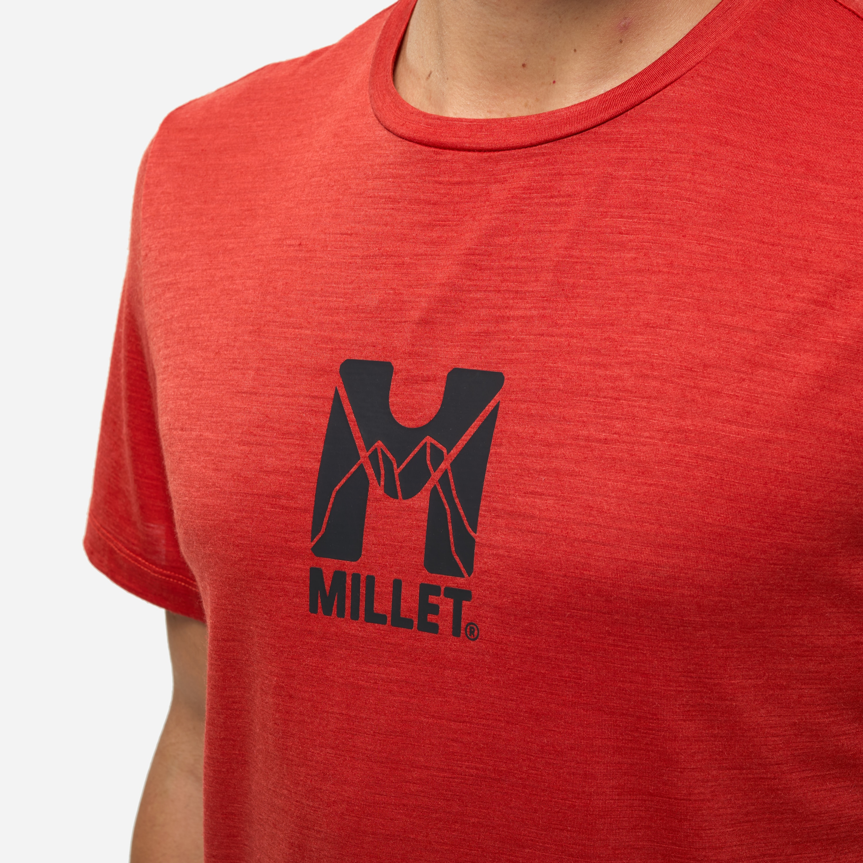 Camiseta Ubic wool ts ss m de hombre Millet - Naranja Naranja-5