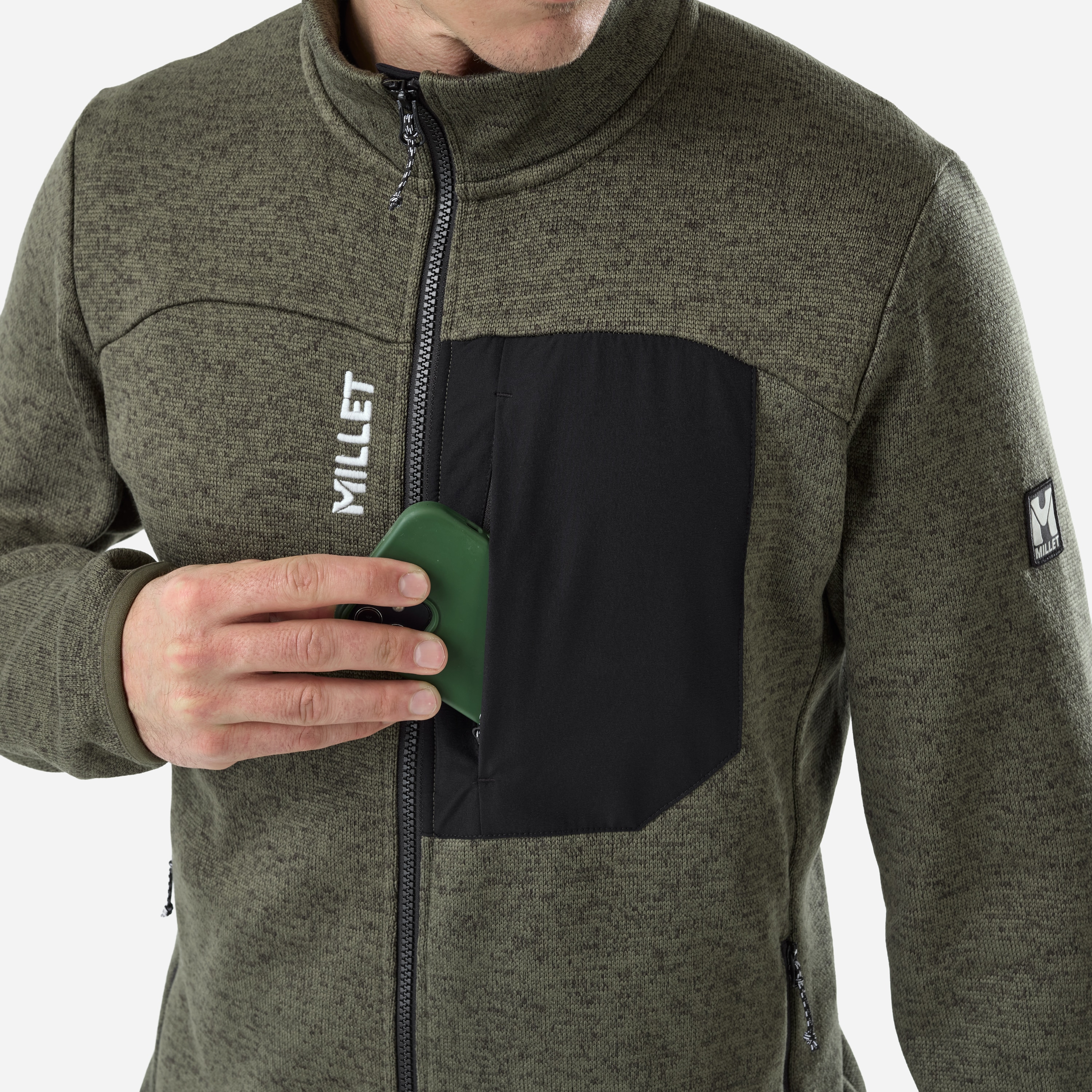 Imagen 6 de Chaqueta polar Montaña de Hombre CHAMONIX KNIT JKT M Millet - Kaki Kaki