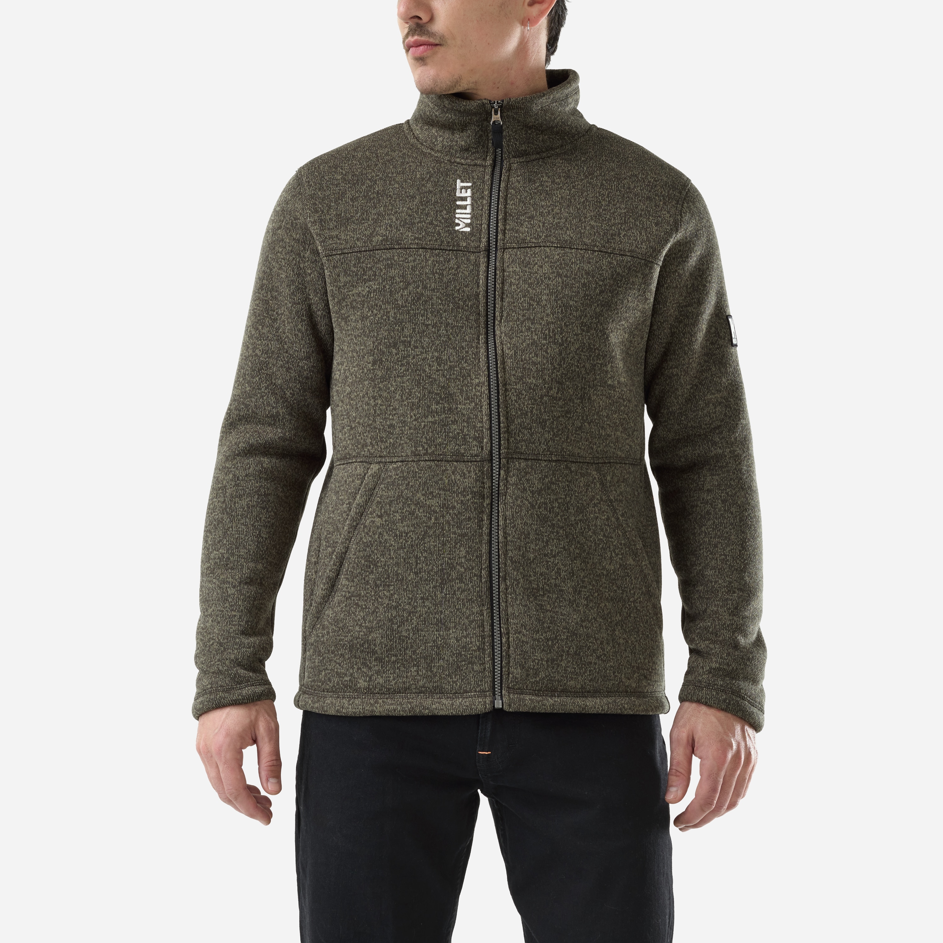 Forro polar Chamonix knitwarm jkt m de hombre Millet - Kaki Kaki-3