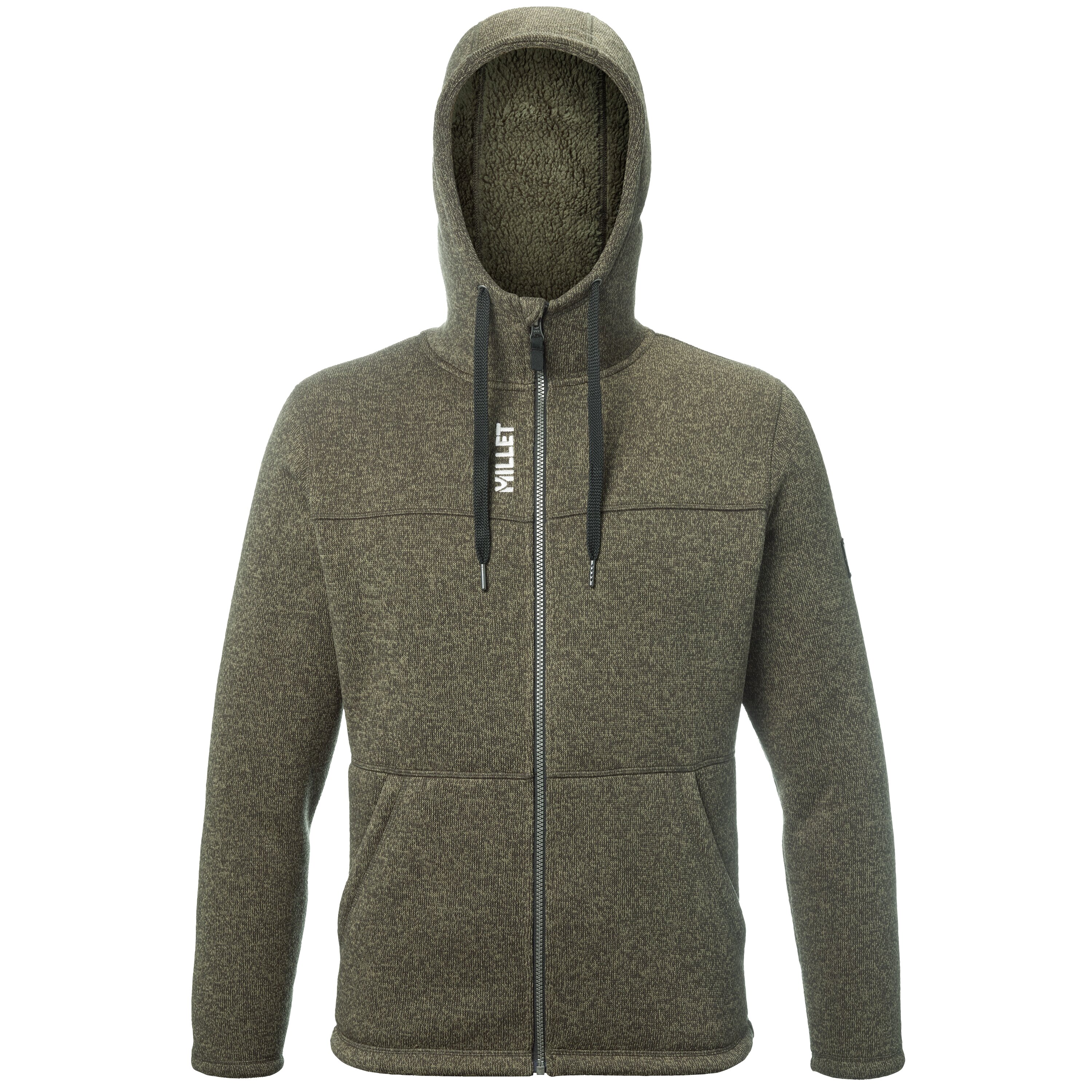 Forro polar Chamonix knitwarm hoodie m de hombre Millet - Kaki Kaki-1