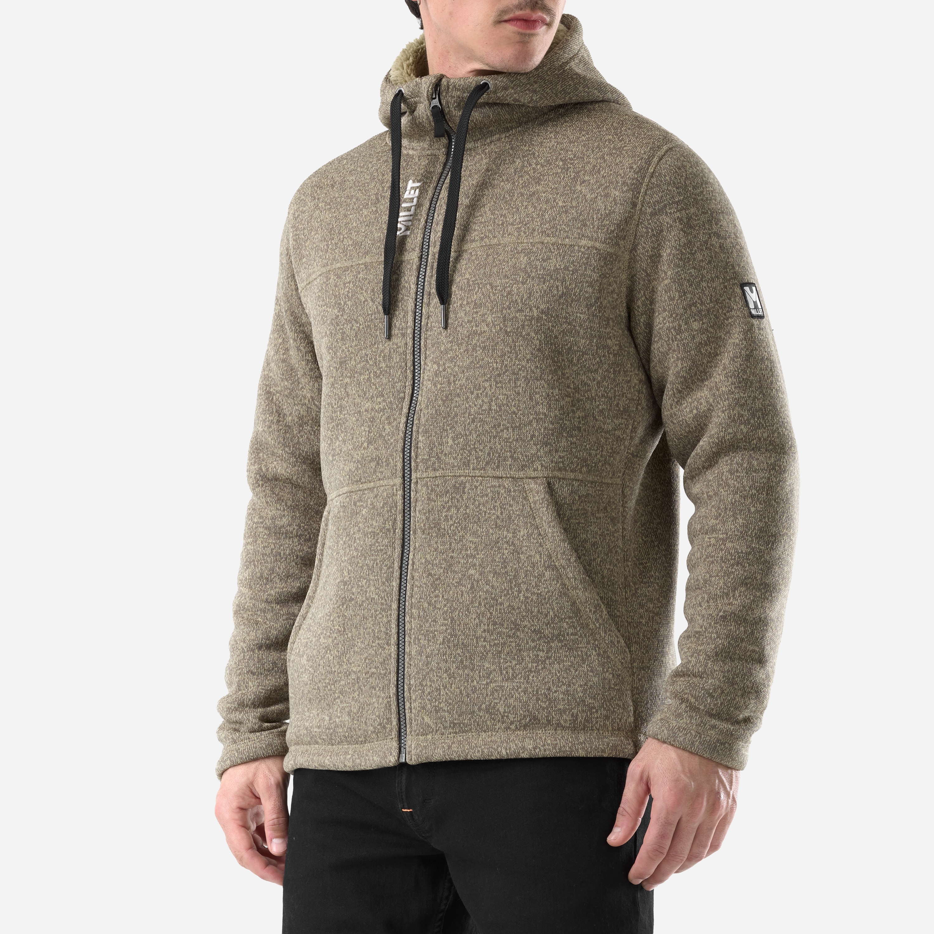 Forro polar Chamonix knitwarm hoodie m de hombre Millet - Beige Beige-3