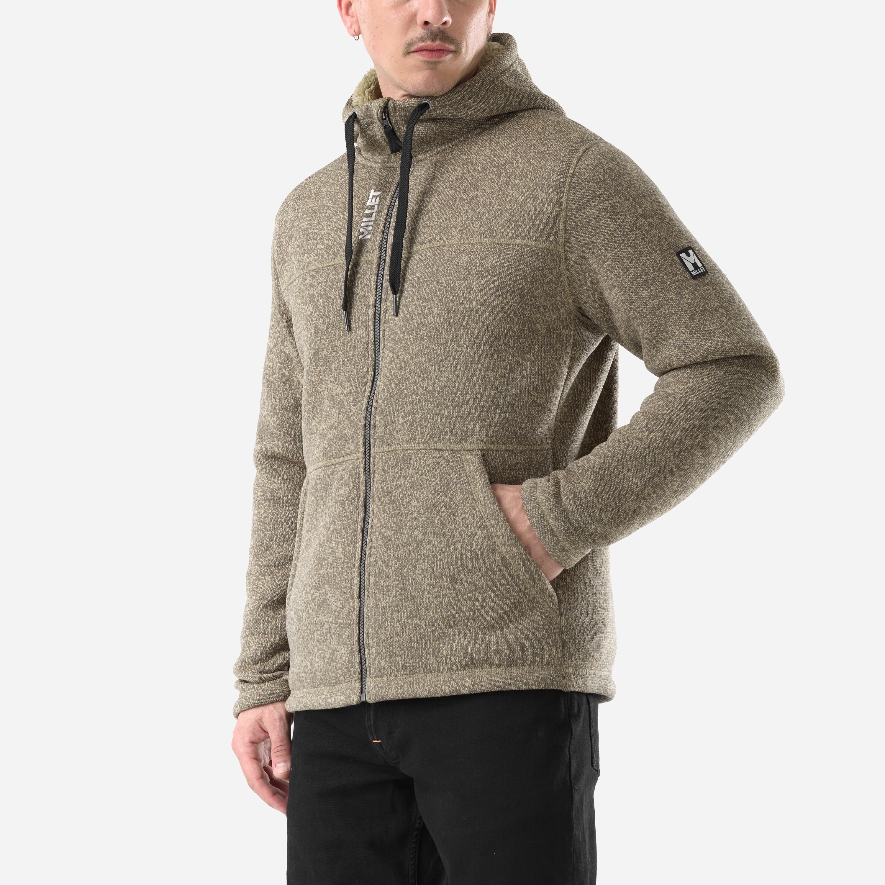 Forro polar Chamonix knitwarm hoodie m de hombre Millet - Beige Beige-5