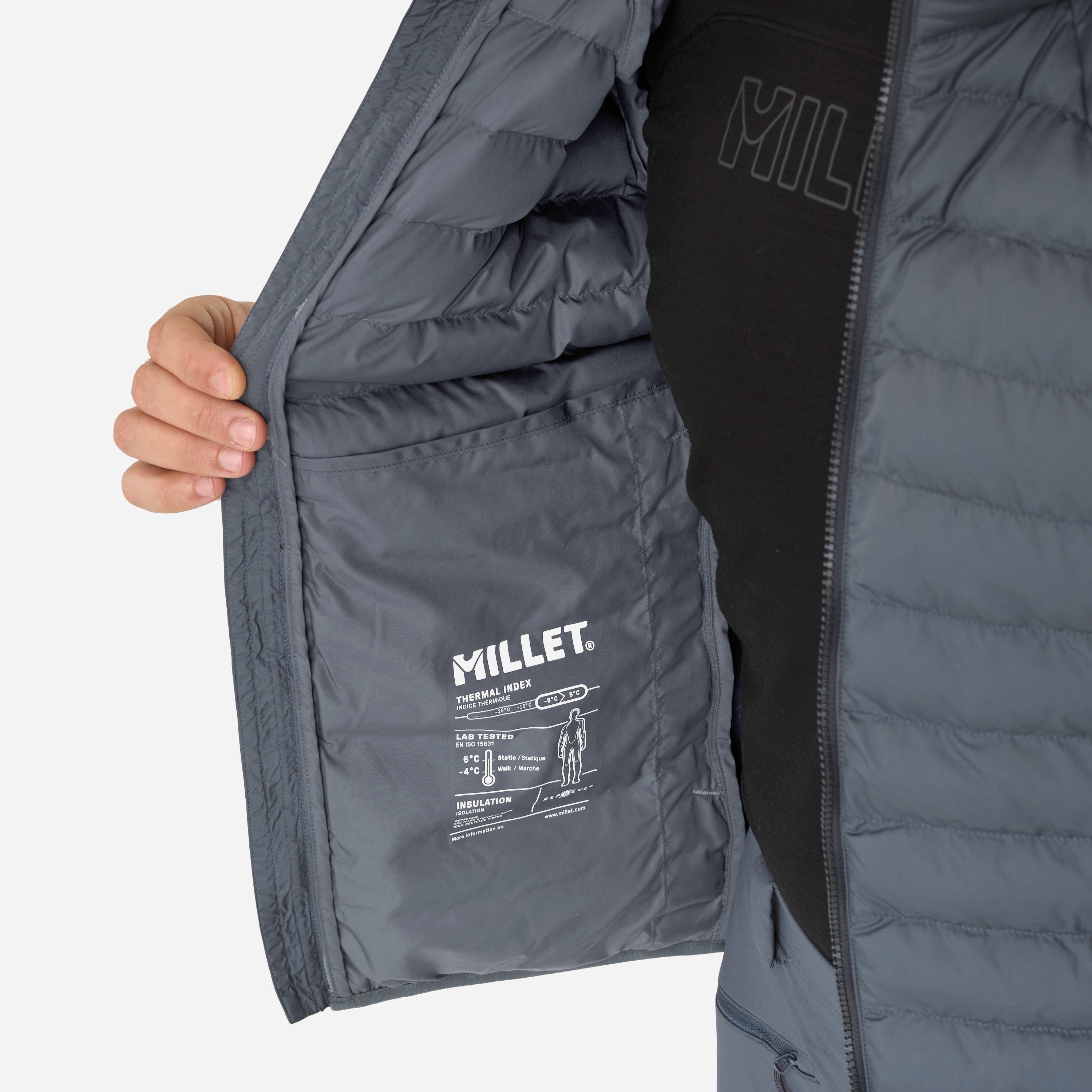 Chaqueta Fitz roy warm hoodie m de hombre Millet - Azul Azul-5