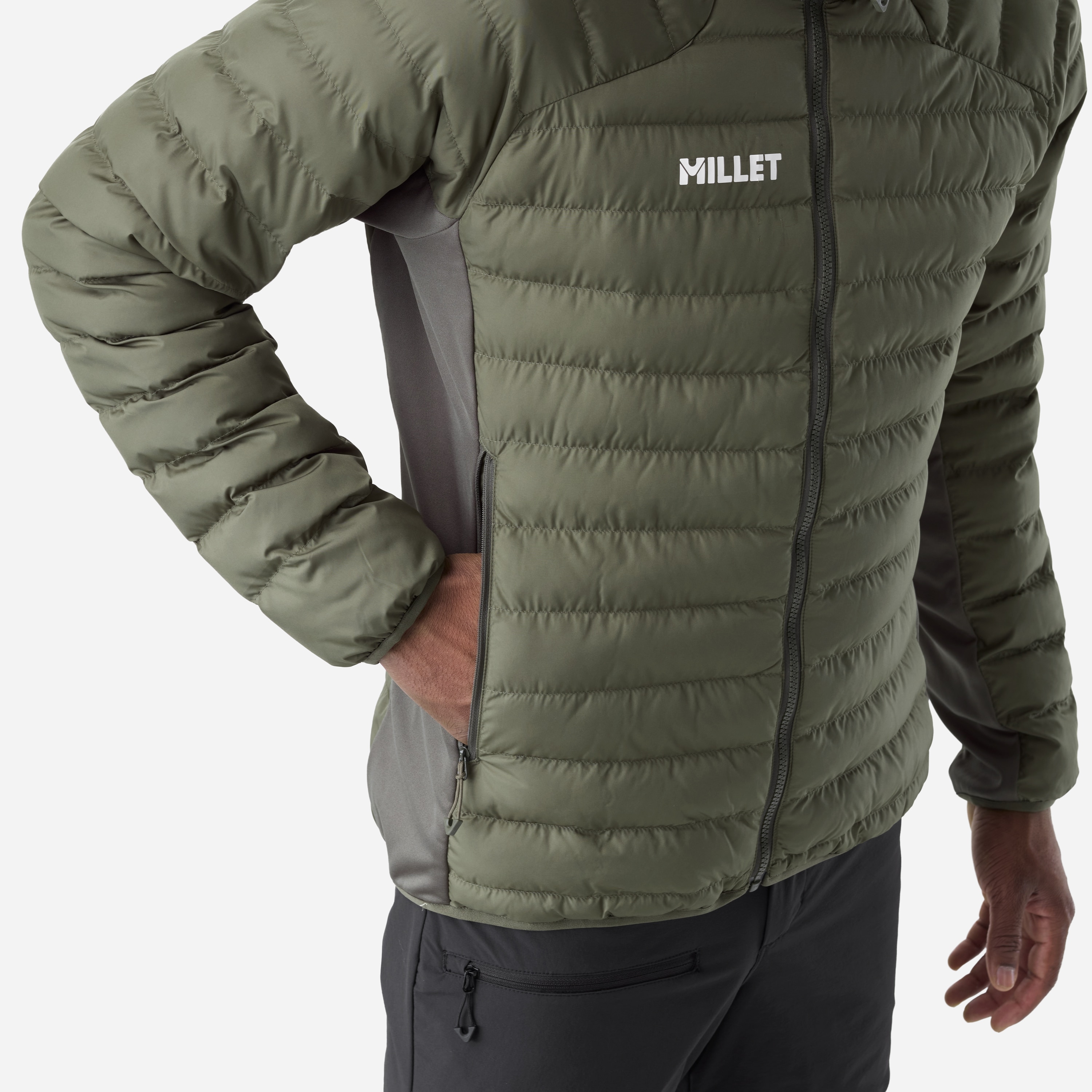 Chaqueta Fitz roy warm hoodie m de hombre Millet - Kaki Kaki-5