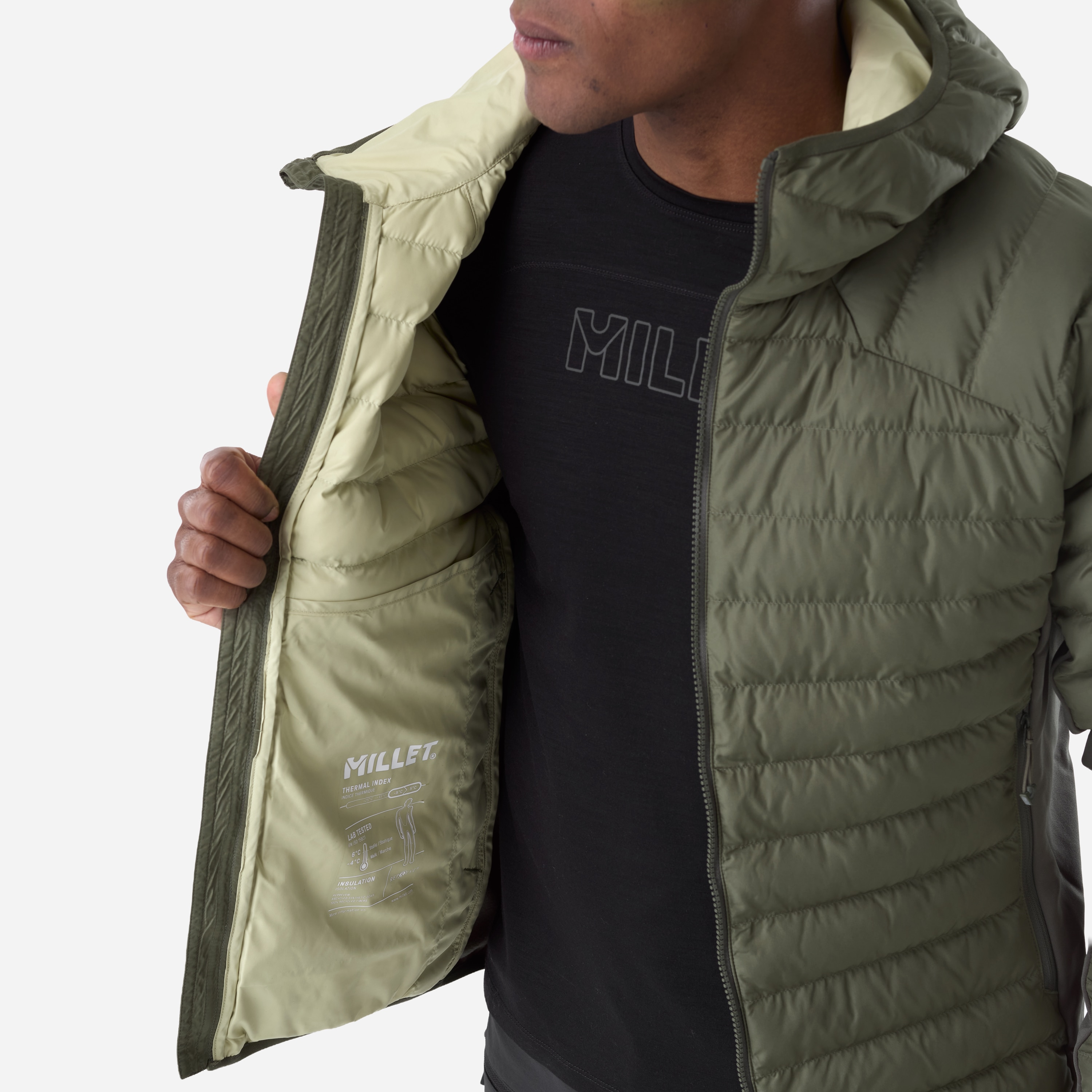 Chaqueta Fitz roy warm hoodie m de hombre Millet - Kaki Kaki-6