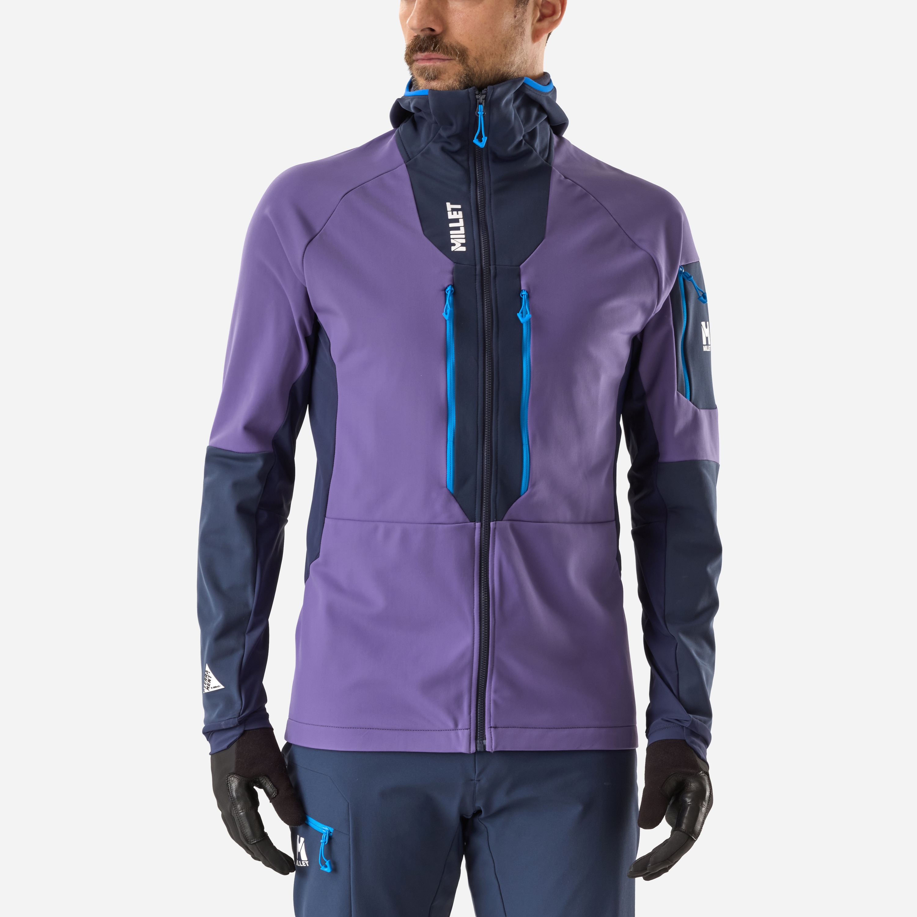 Chaqueta softshell de Esquí­ y Snow Pierra ment hoodie m de hombre Millet - Purpura Purpura-3