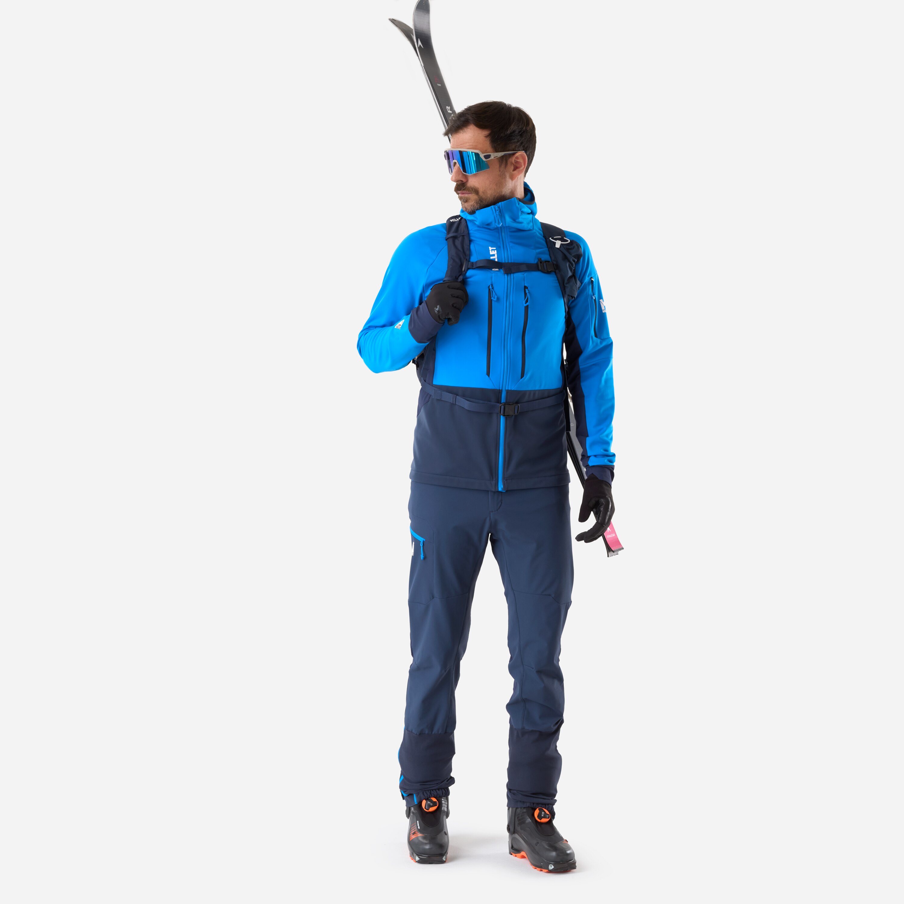 Chaqueta softshell de Esquí­ y Snow Pierra ment hoodie m de hombre Millet - Azul Azul-2