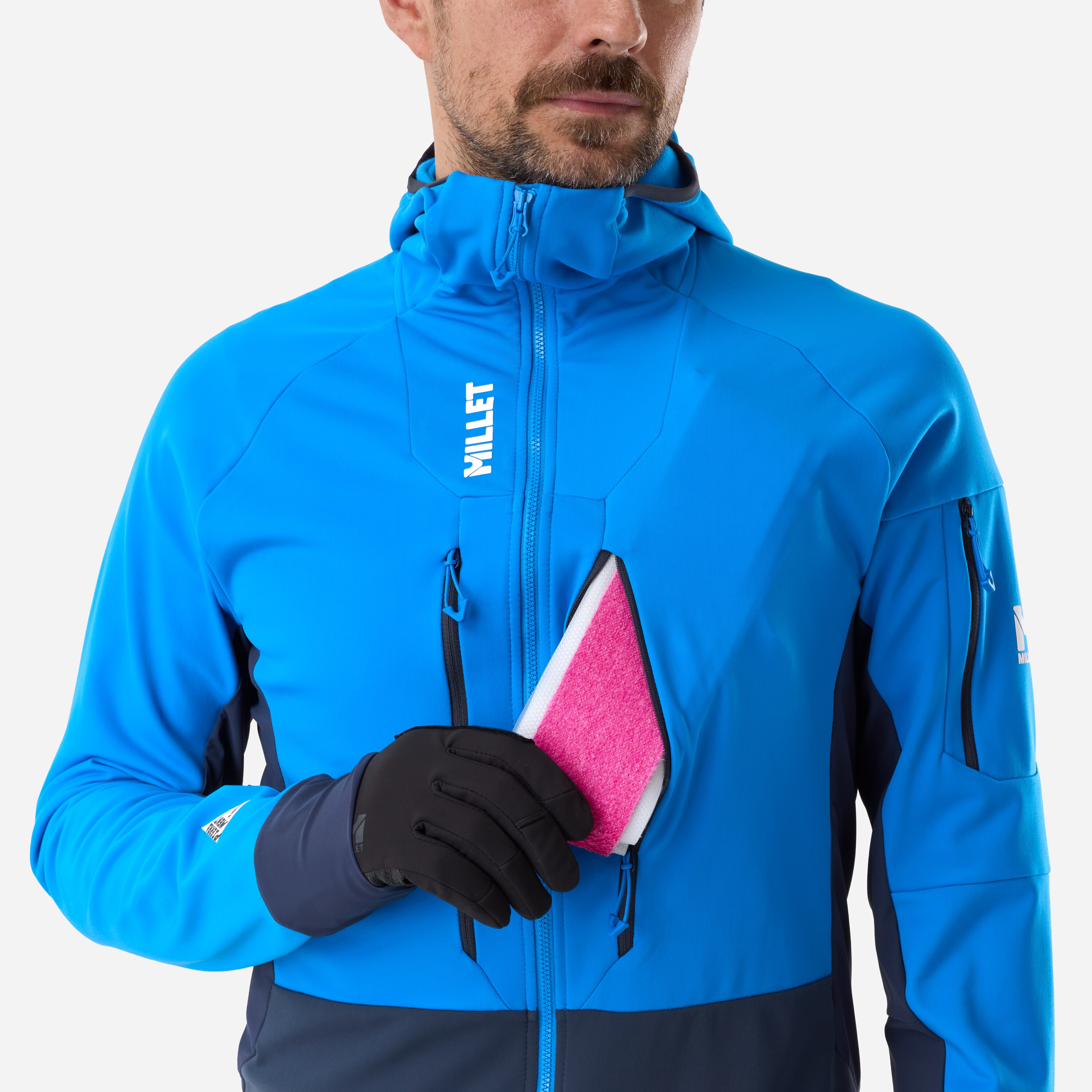Chaqueta softshell de Esquí­ y Snow Pierra ment hoodie m de hombre Millet - Azul Azul-6