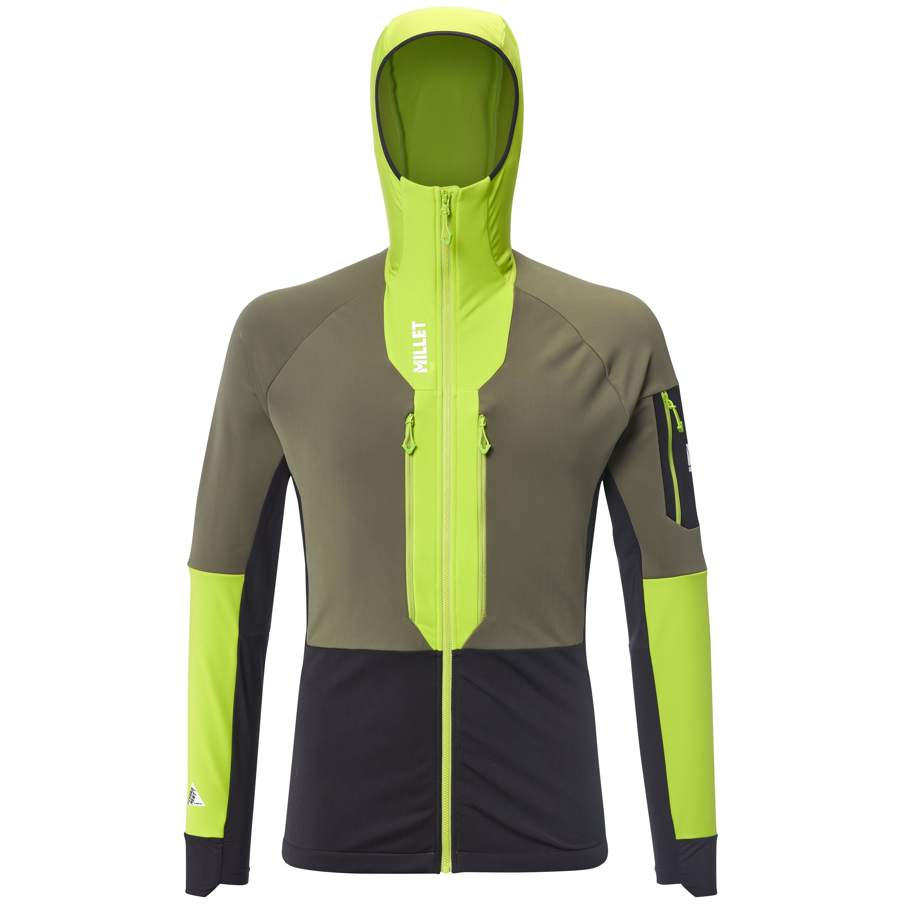 Chaqueta softshell de Esquí­ y Snow Pierra ment hoodie m de hombre Millet - Verde Verde-1