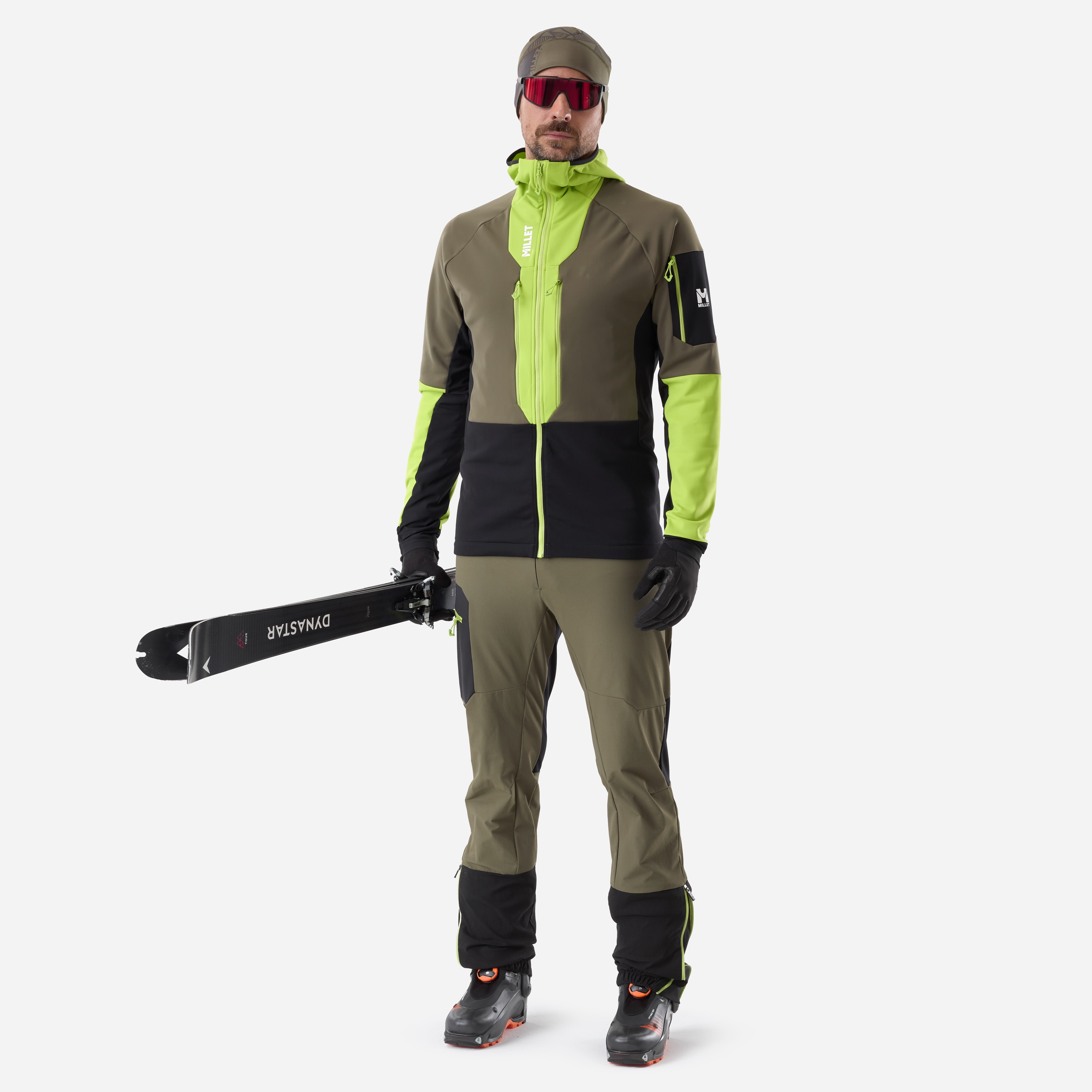 Chaqueta softshell de Esquí­ y Snow Pierra ment hoodie m de hombre Millet - Verde Verde-2