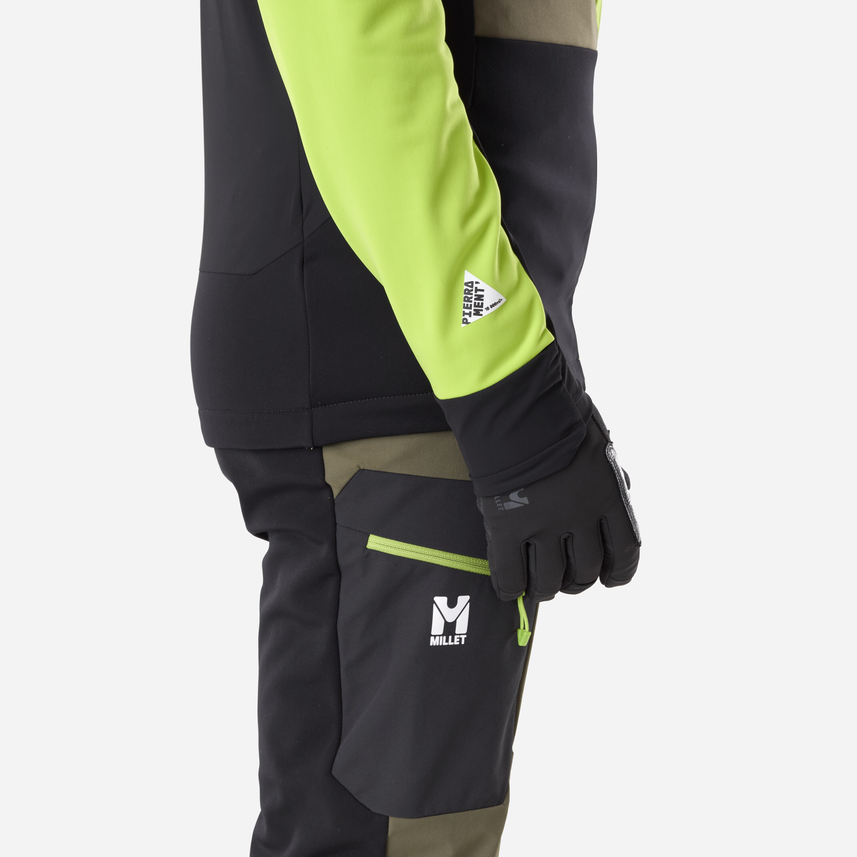 Chaqueta softshell de Esquí­ y Snow Pierra ment hoodie m de hombre Millet - Verde Verde-7