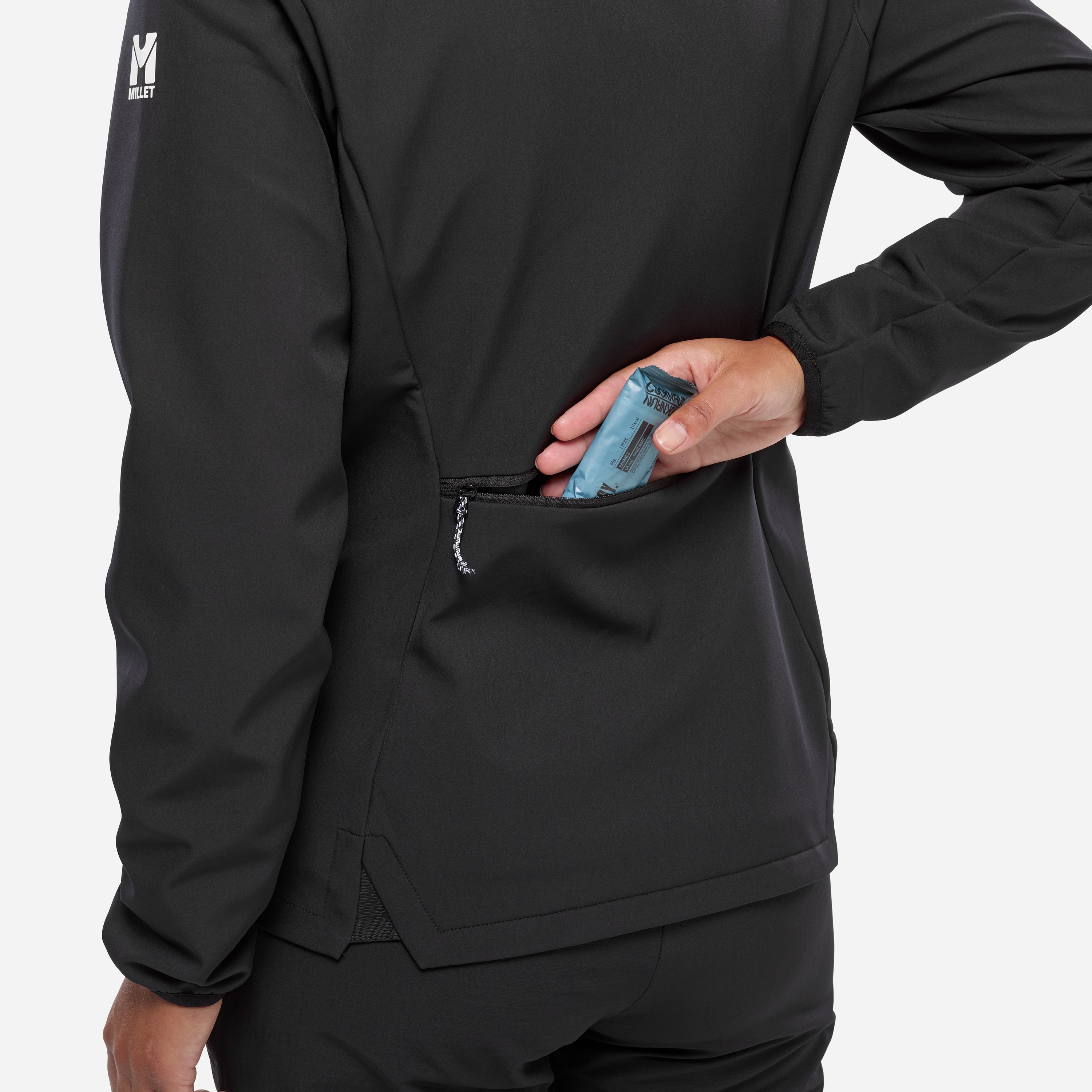 Imagen 5 de Chaqueta de Mujer Softshell SENECA SHIELD HOODIE W Montaña Millet - Negro Negro