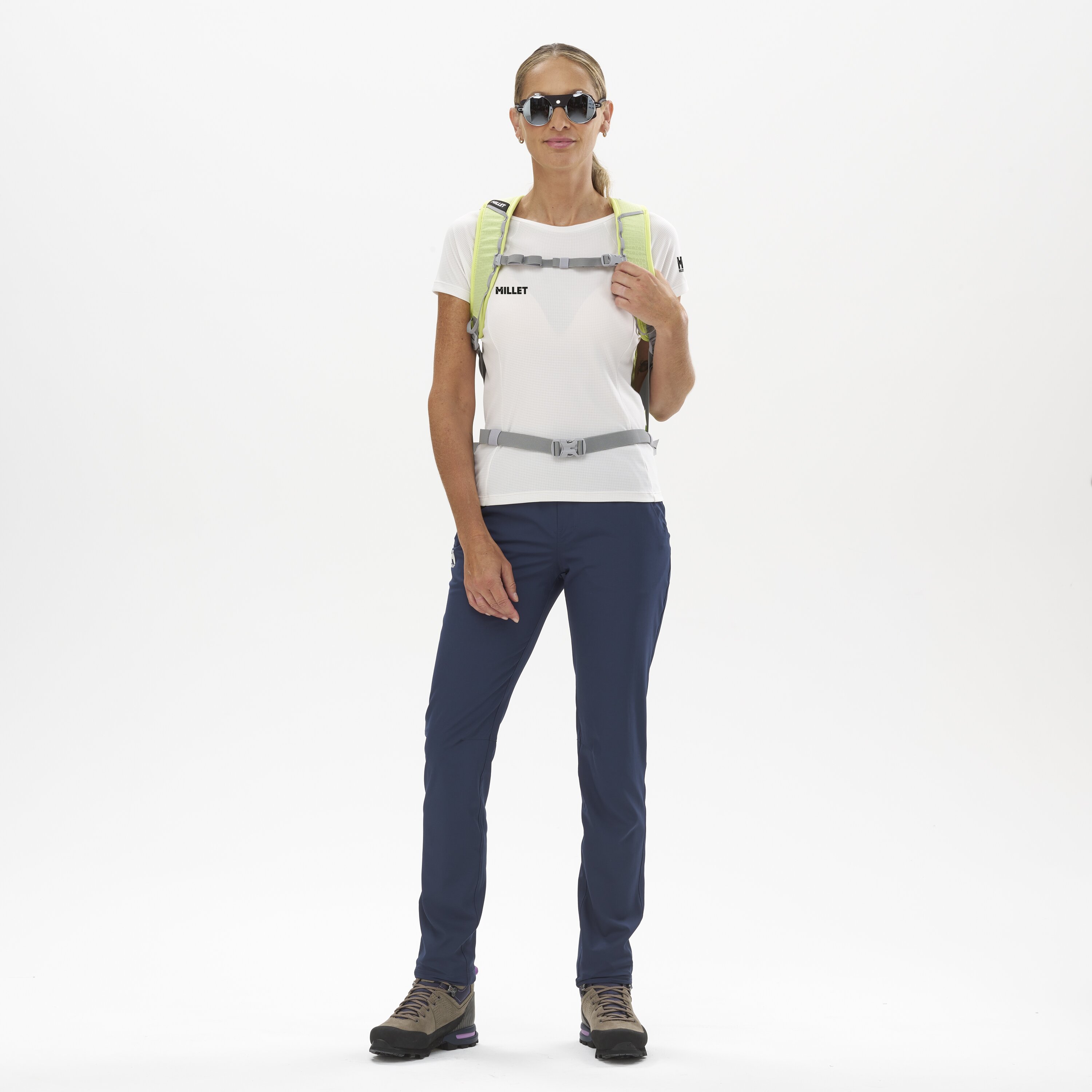 Camisetas de Manga Corta de Mujer FUSION TS SS W Montaña Millet - Blanco Blanco-2