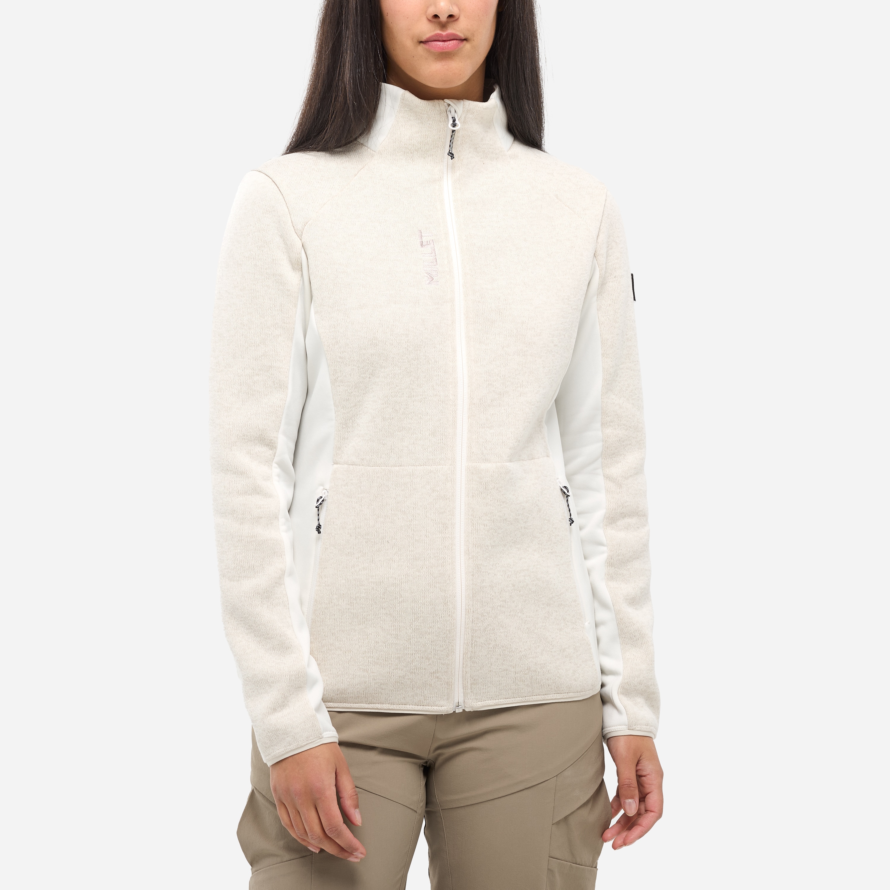 Forro polar Chamonix knit jkt w de mujer Millet - Blanco Blanco-2