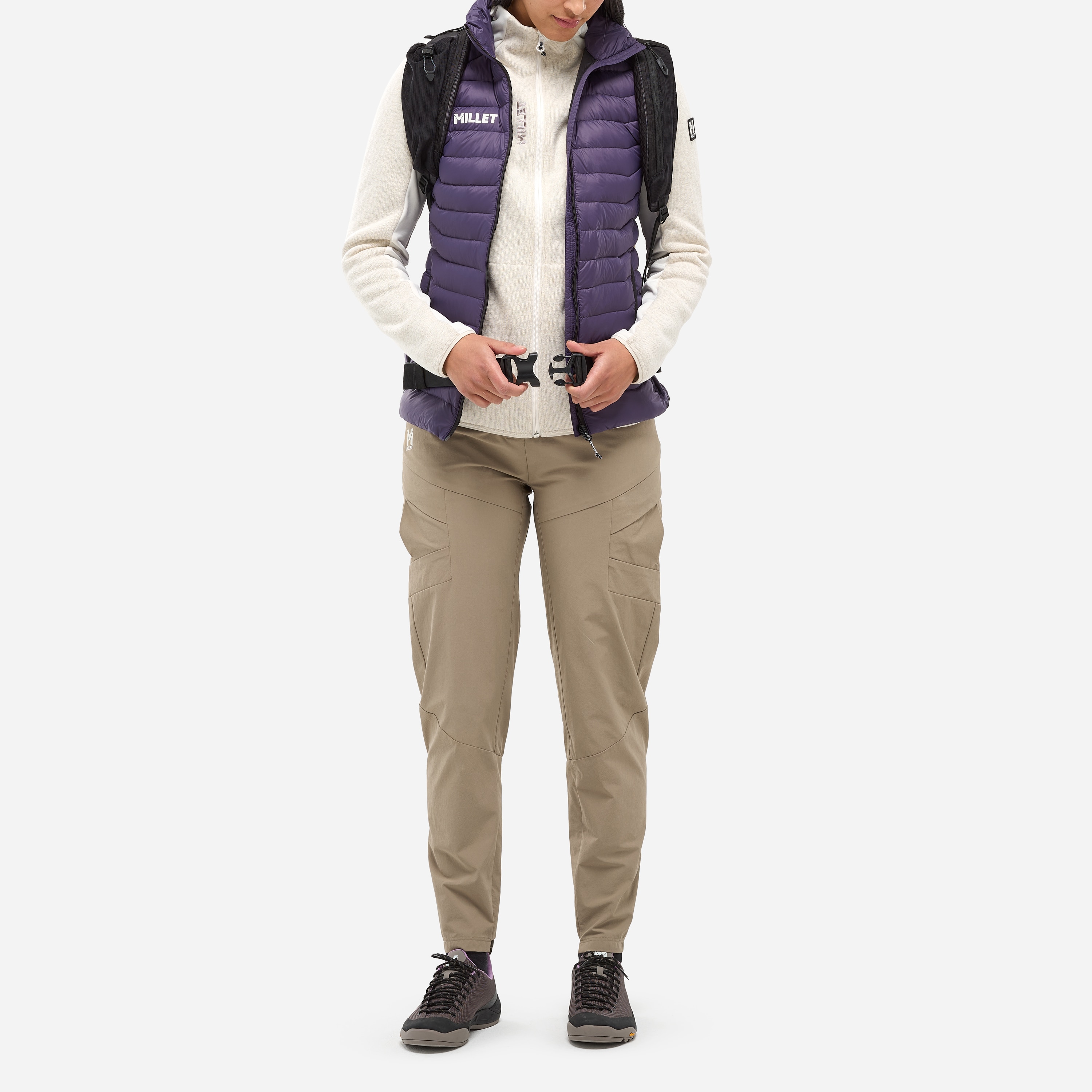 Forro polar Chamonix knit jkt w de mujer Millet - Blanco Blanco-4