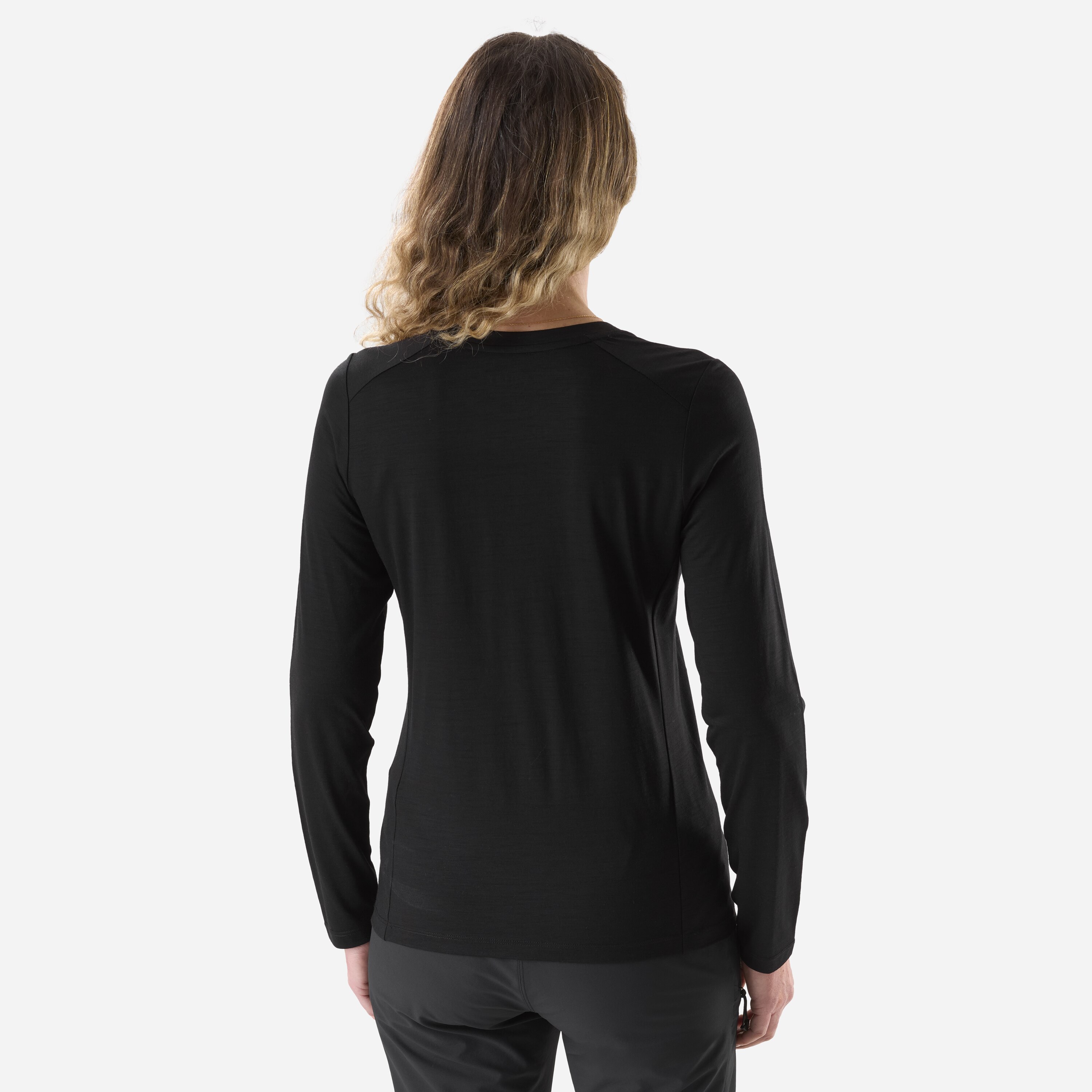Camiseta Ubic wool ts ls w de mujer Millet - Negro Negro-4