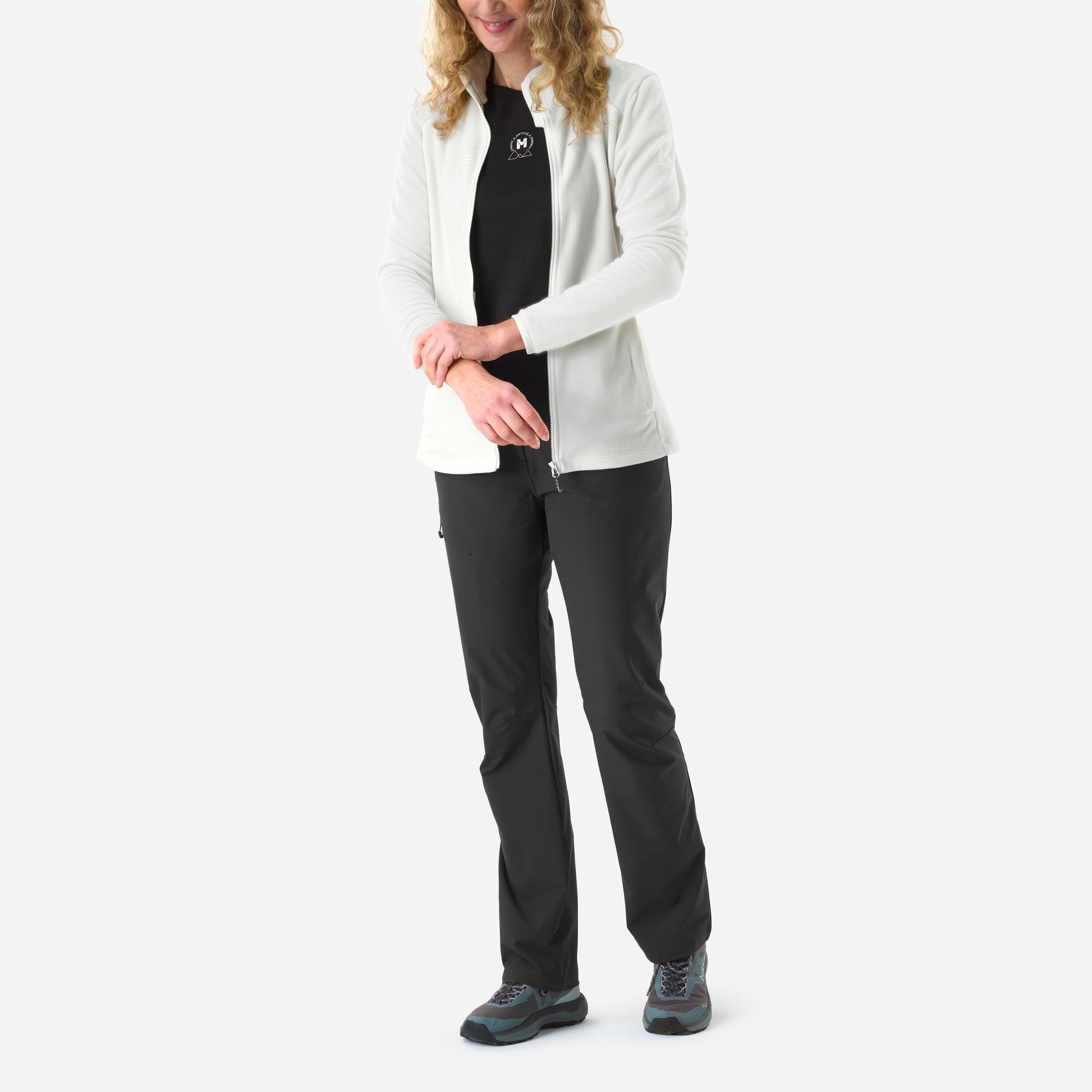 Forro polar Ubic lightgrid jkt w de mujer Millet - Blanco Blanco-1