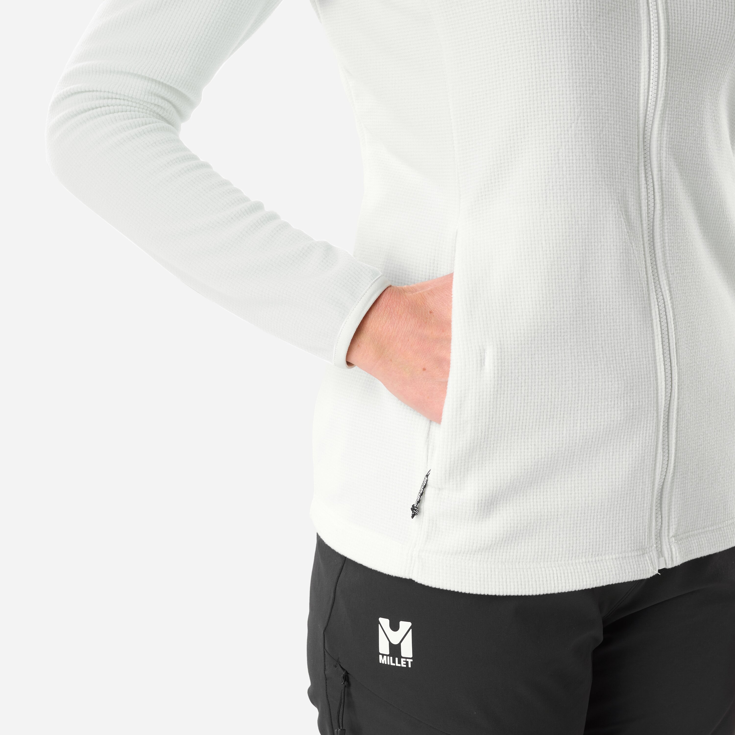 Forro polar Ubic lightgrid jkt w de mujer Millet - Blanco Blanco-3