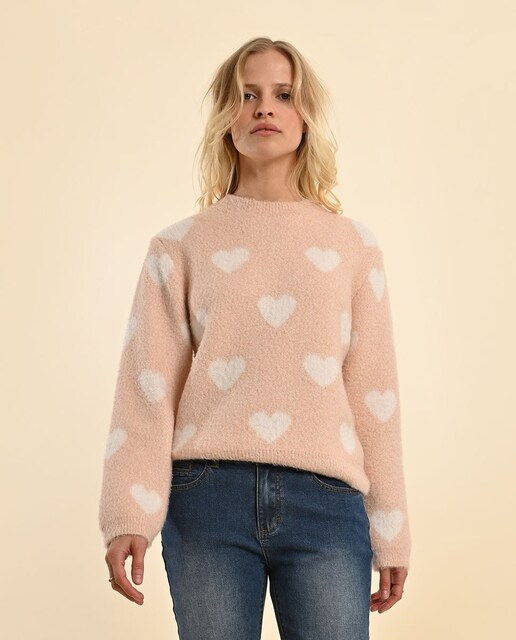 Imagen 0 de Jersey de mujer de manga larga detalle corazones