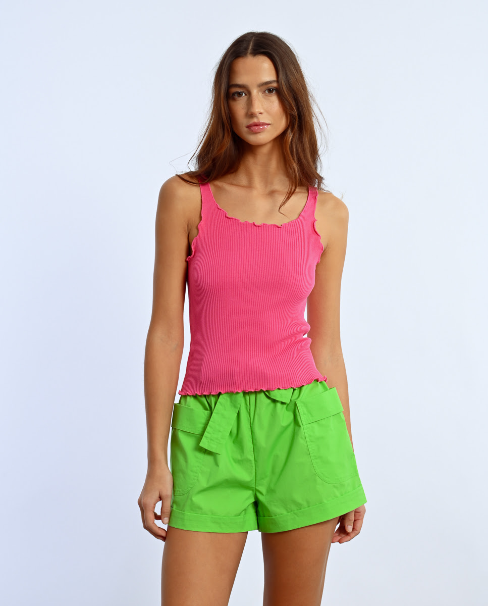 Imagen 0 de Top de mujer de tirantes ajustado