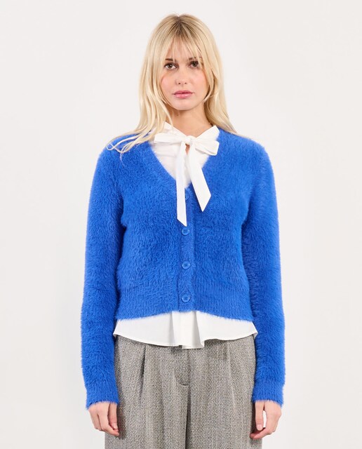 Imagen 0 de Cárdigan de mujer de manga larga en tejido suave