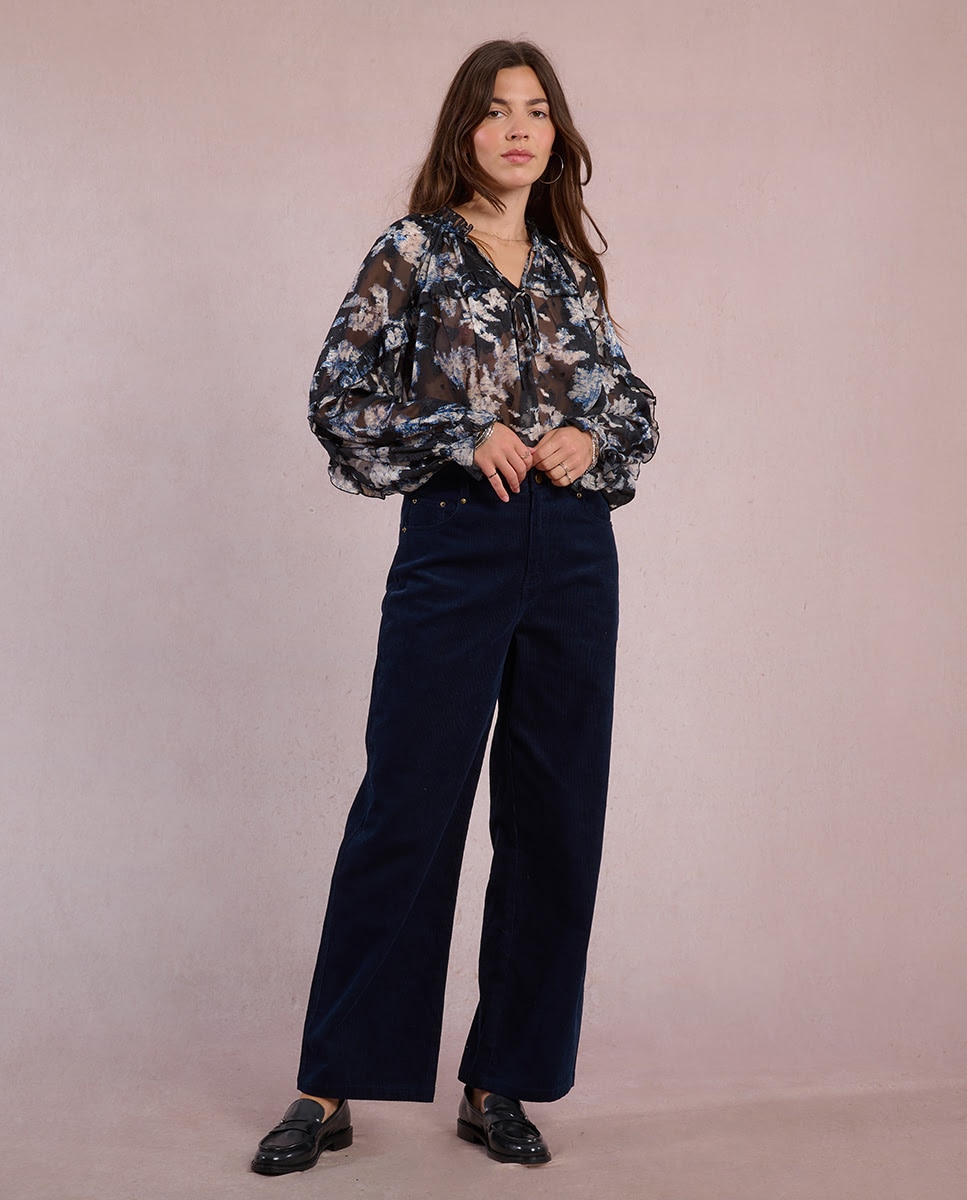 Molly Bracken - Pantalón de mujer largo perneras rectas.