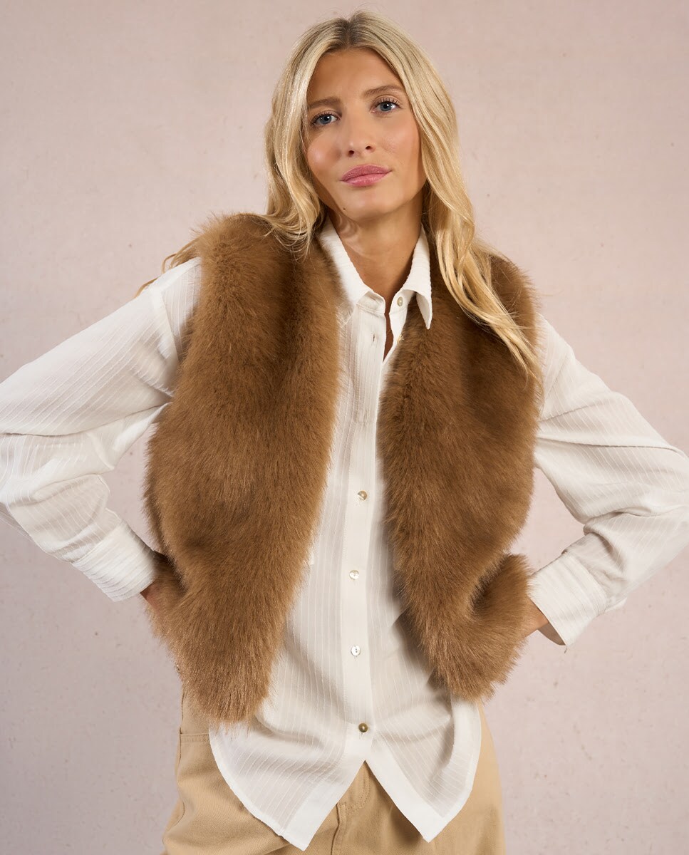 Cómo Combinar Chalecos De Peluche Para Dama Chaleco De Mujer Corto