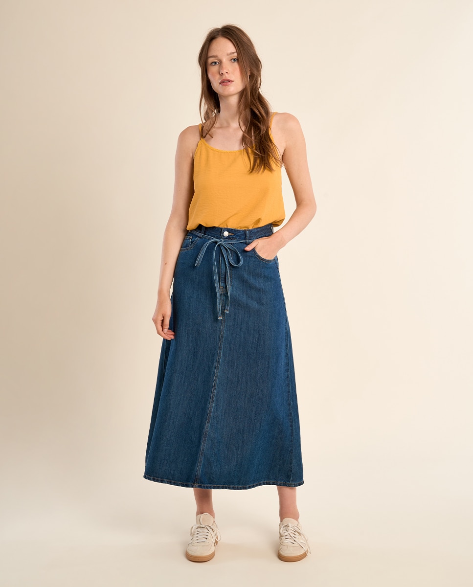 Top de mujer lencero de tirantes - Molly Bracken - Amarillo Amarillo-1