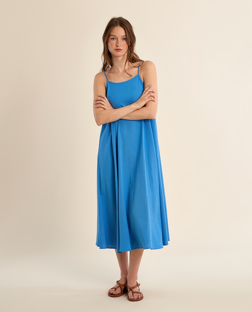 Molly Bracken - Vestido largo de tirantes y lazada.