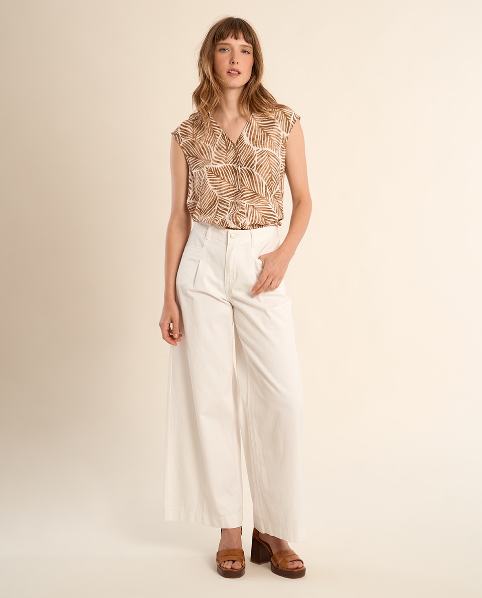 Molly Bracken - Pantalón de mujer tobillero acampanado.