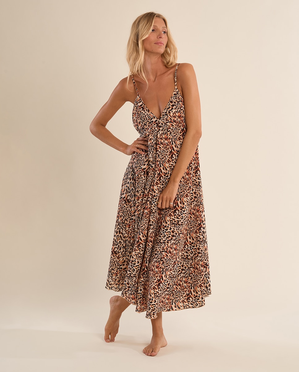 Molly Bracken - Vestido de tirantes con estampado.