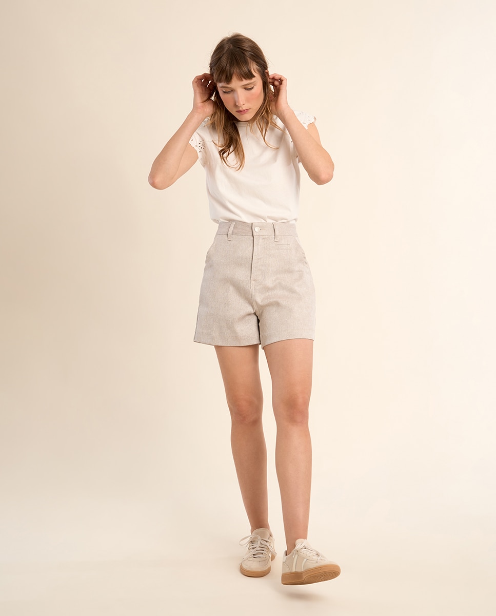 Molly Bracken - Short de mujer corto tiro alto.