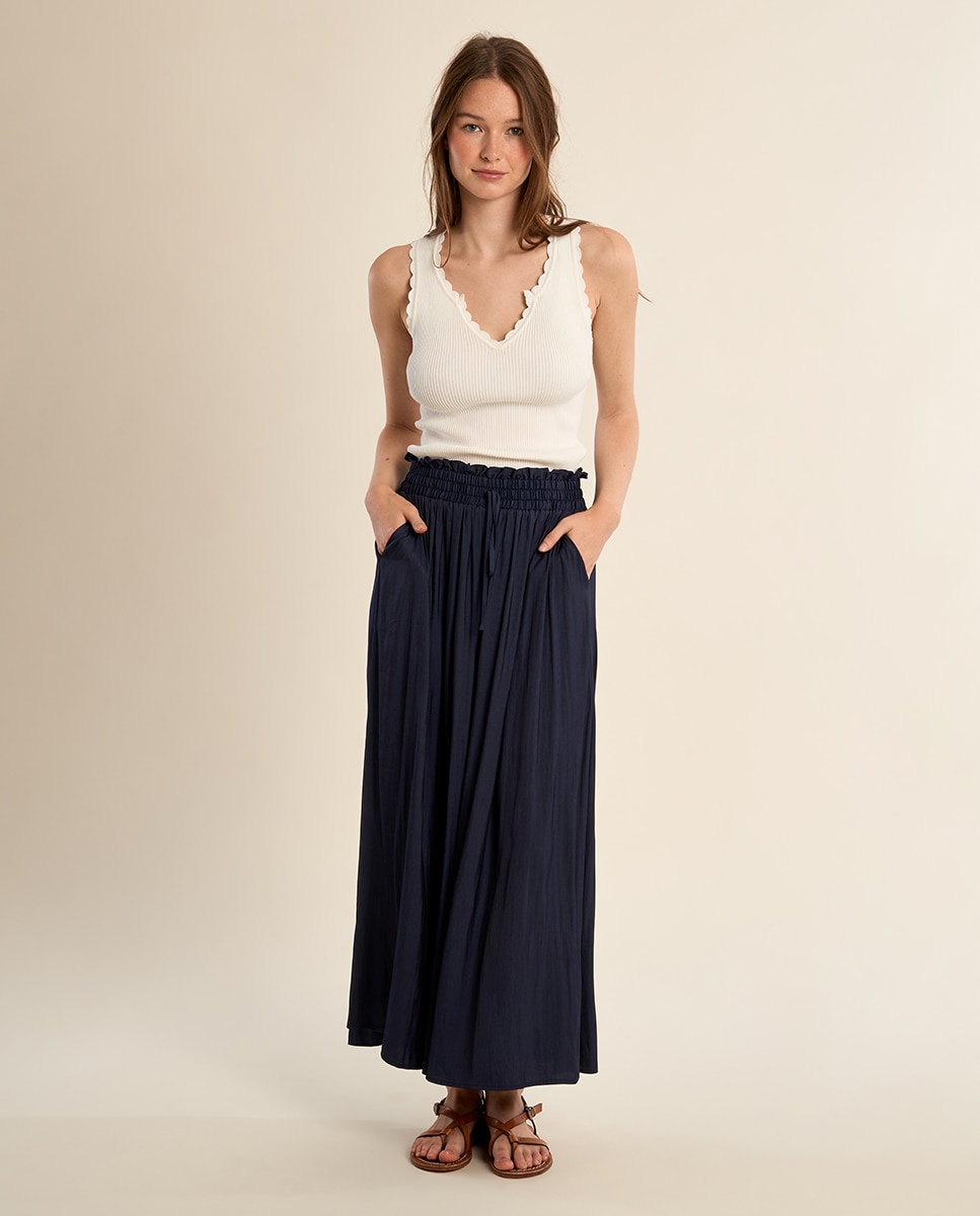 Molly Bracken - Pantalones anchos de mujer tobillero perneras anchas.