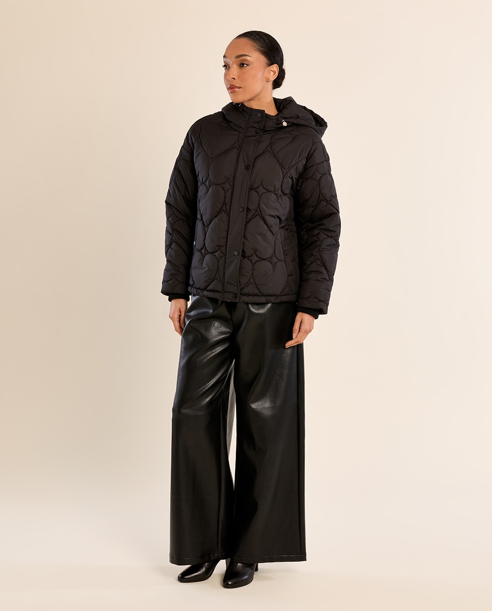 Imagen 1 de Chaqueta de mujer acolchada con capucha - Molly Bracken - Negro Negro