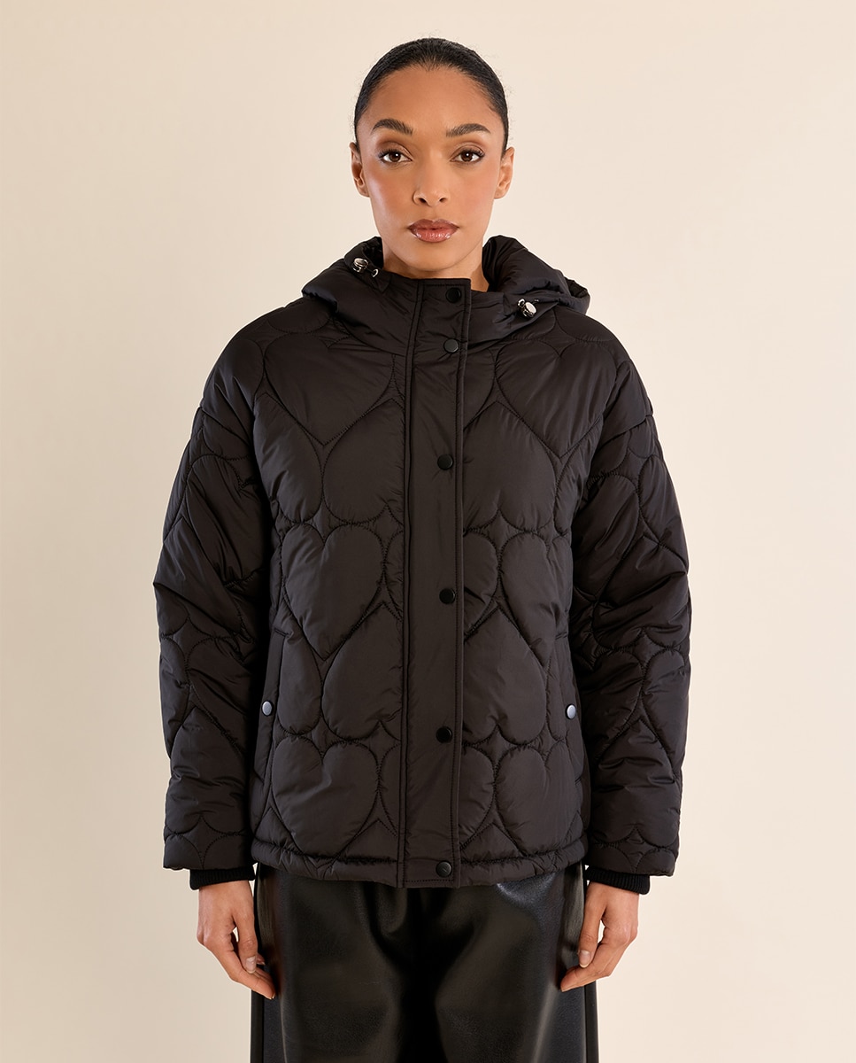 Imagen 2 de Chaqueta de mujer acolchada con capucha - Molly Bracken - Negro Negro