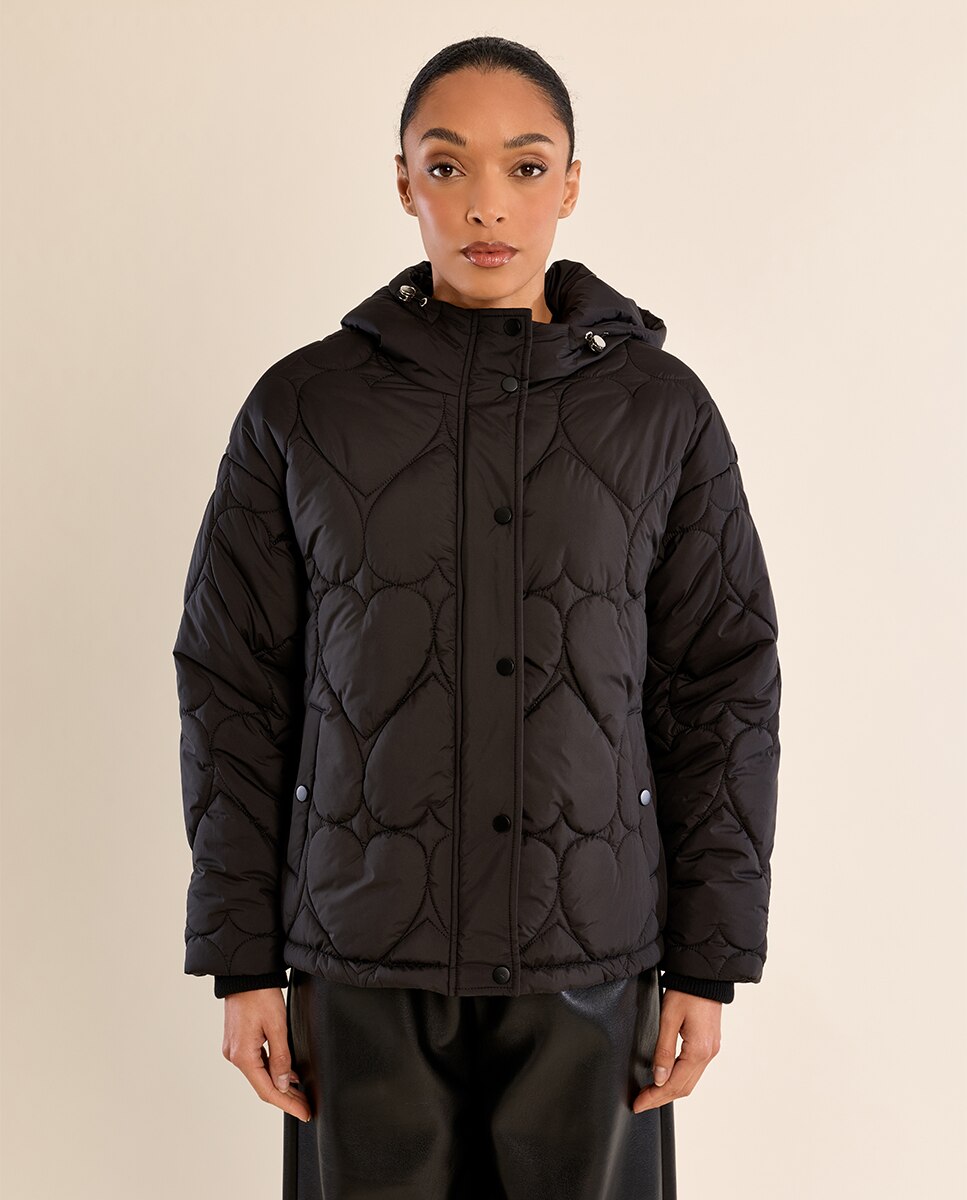 Imagen 4 de Chaqueta de mujer acolchada con capucha - Molly Bracken - Negro Negro