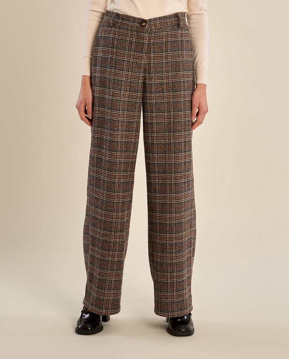 Pantalón de mujer largo con estampado - Molly Bracken - Negro Negro-2