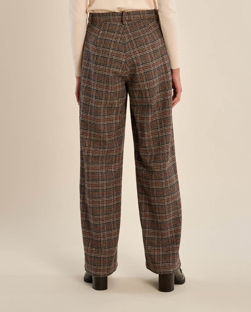 Pantalón de mujer largo con estampado - Molly Bracken - Negro Negro-4