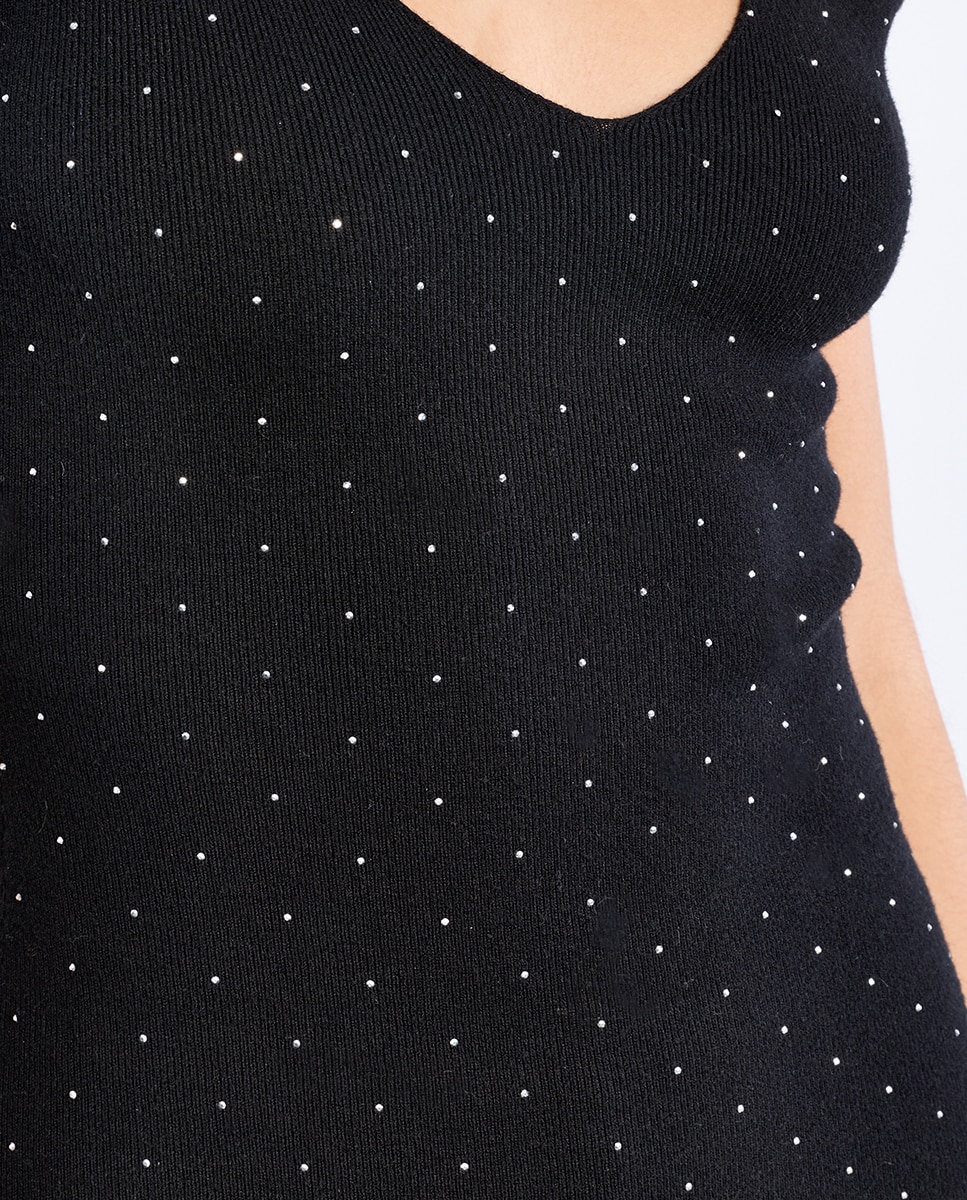 Vestido midi de tirantes ajustado - Lili Sidonio - Negro Negro-5