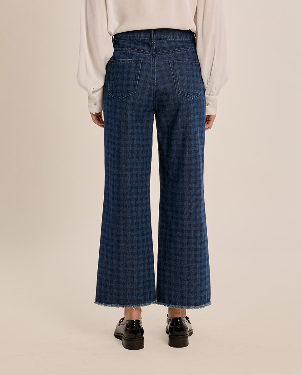 Pantalón de mujer vaquero con estampado - Molly Bracken - Azul marino Azul marino-3