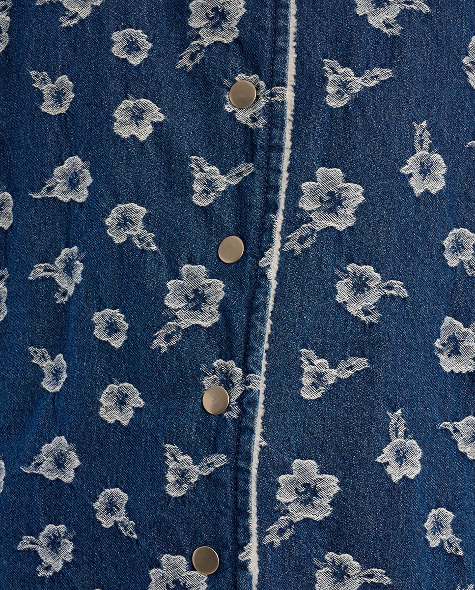 Chaleco de mujer vaquero con estampado - Molly Bracken - Azul Azul-5