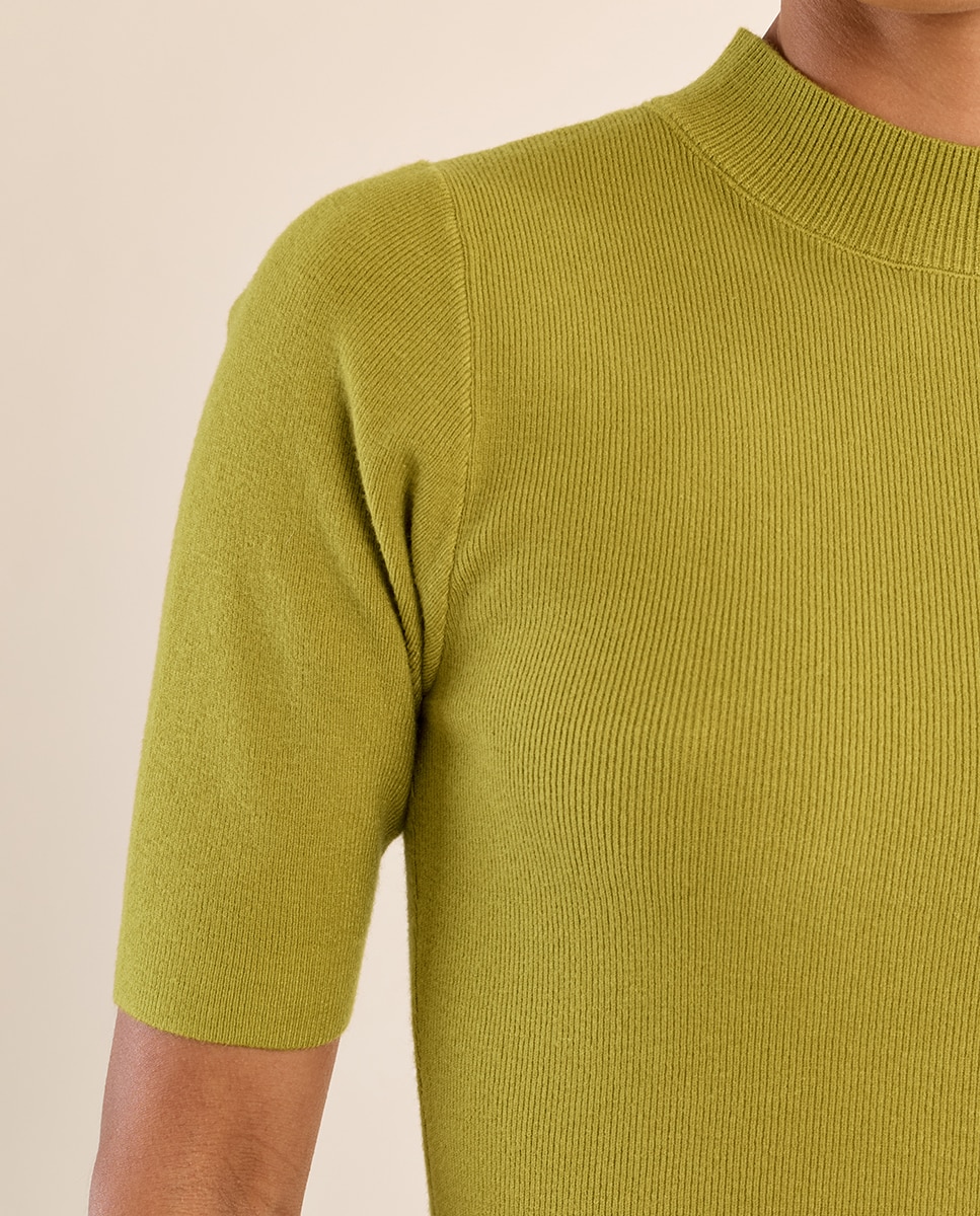 Jersey de mujer de manga corta ajustado - Molly Bracken - Verde Oliva Verde Oliva-5