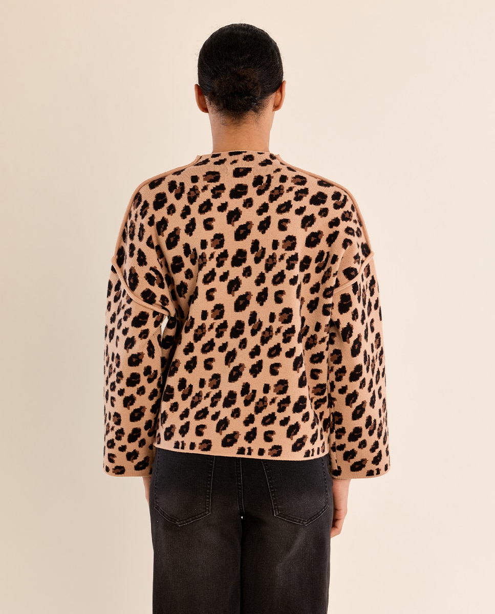 Imagen 4 de Jersey de mujer de manga larga con estampado - Molly Bracken - Camel Camel